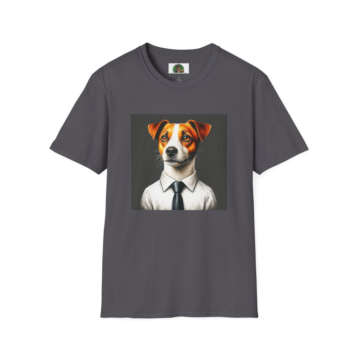Jack Russell T-Shirt Printify S Charcoal