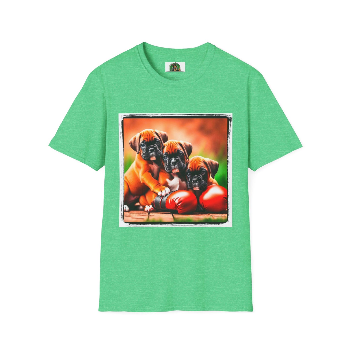 Boxer T-Shirt Printify S Heather Irish Green 