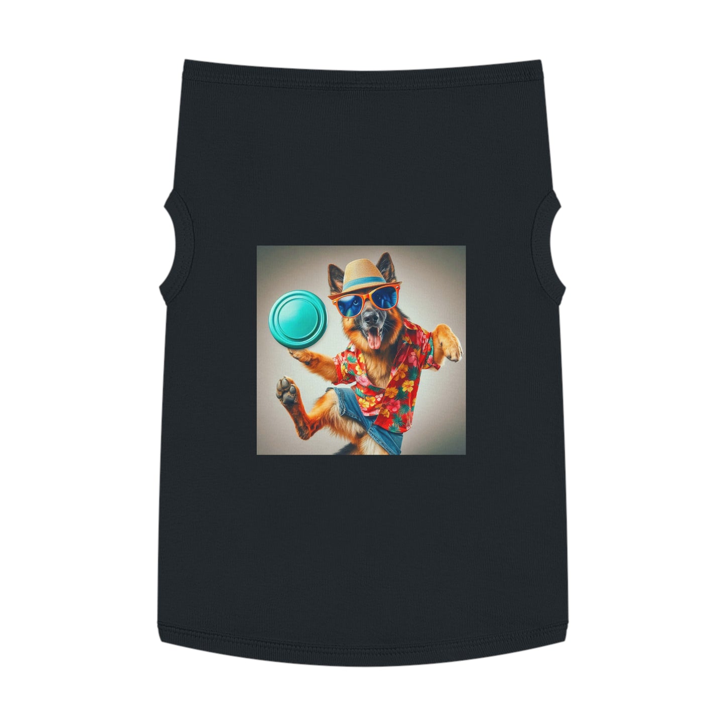 Pet Tank Top German Shepherd Pets Printify XL Black 