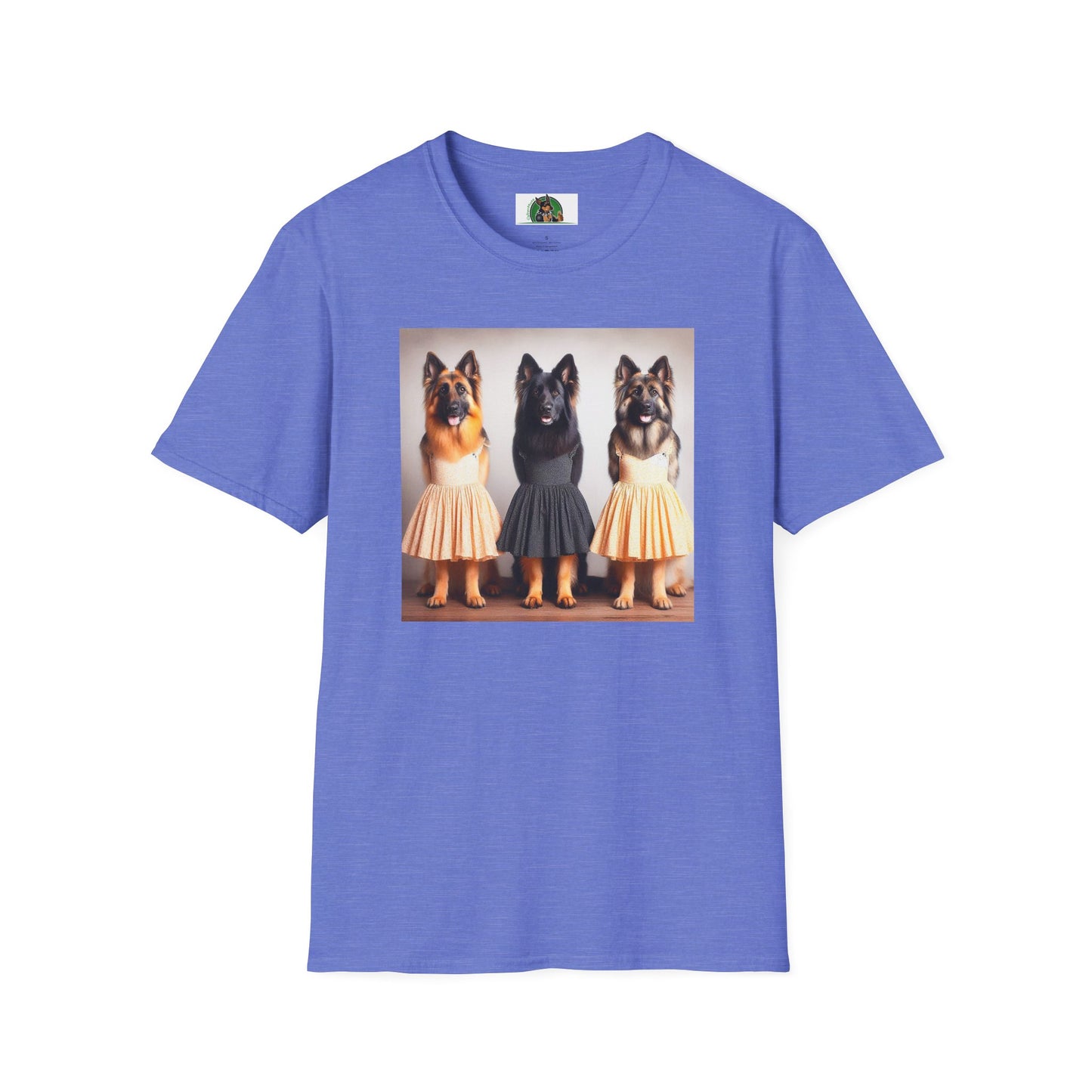 German Shepherd pretty ballerinas shirt T-Shirt Printify Heather Royal S