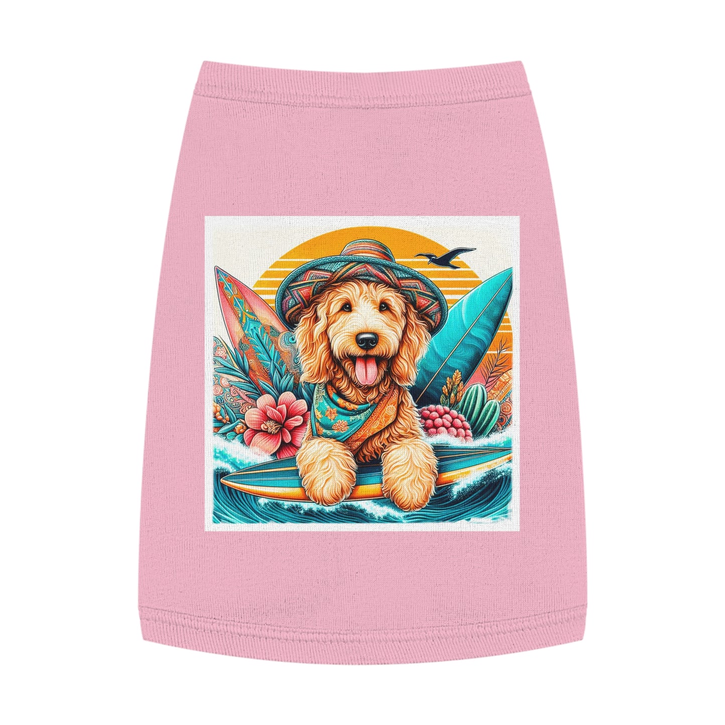 Pet Tank Golden Doodle Pets Printify M Pink