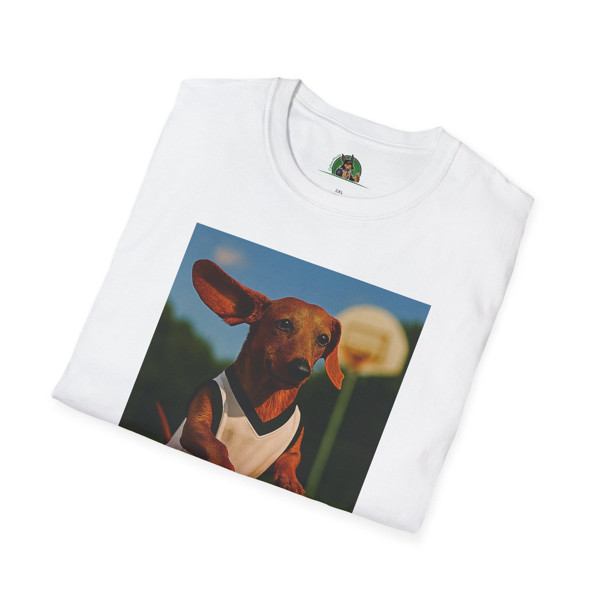 Sports Dachshund Basketball T-Shirt T-Shirt Printify