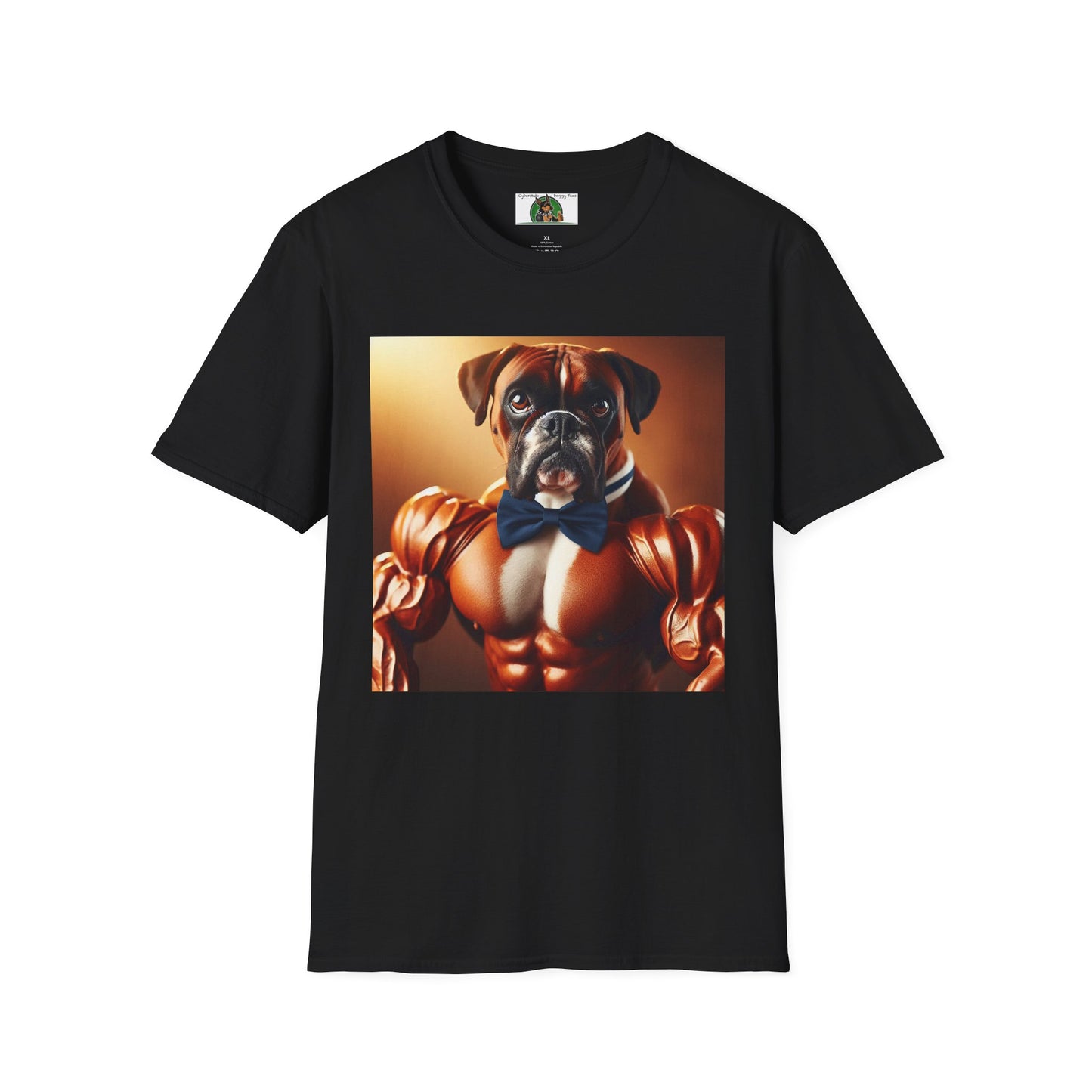 Muscle Boxer Unisex Softstyle T-Shirt T-Shirt Printify S Black 