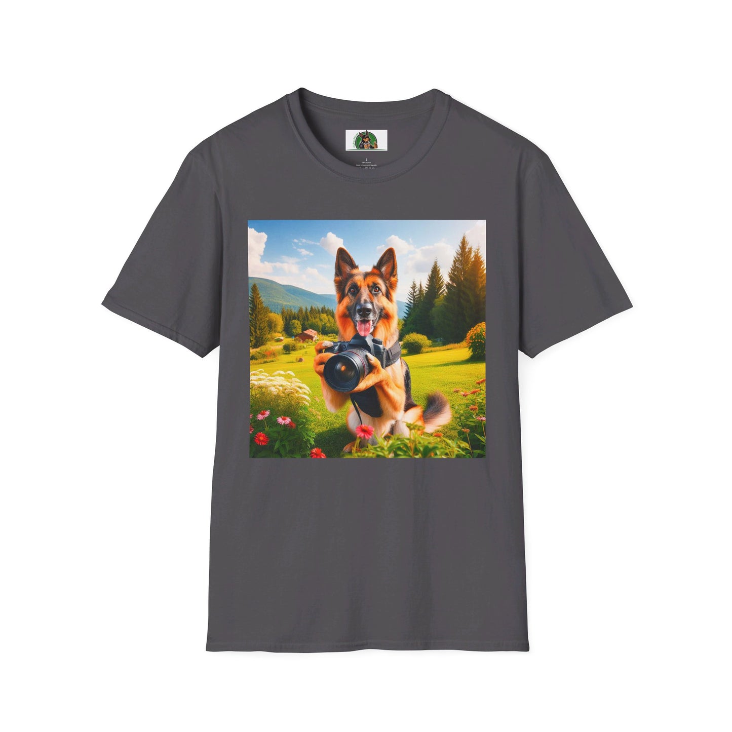 German Shepherd T-Shirt Printify Charcoal S 