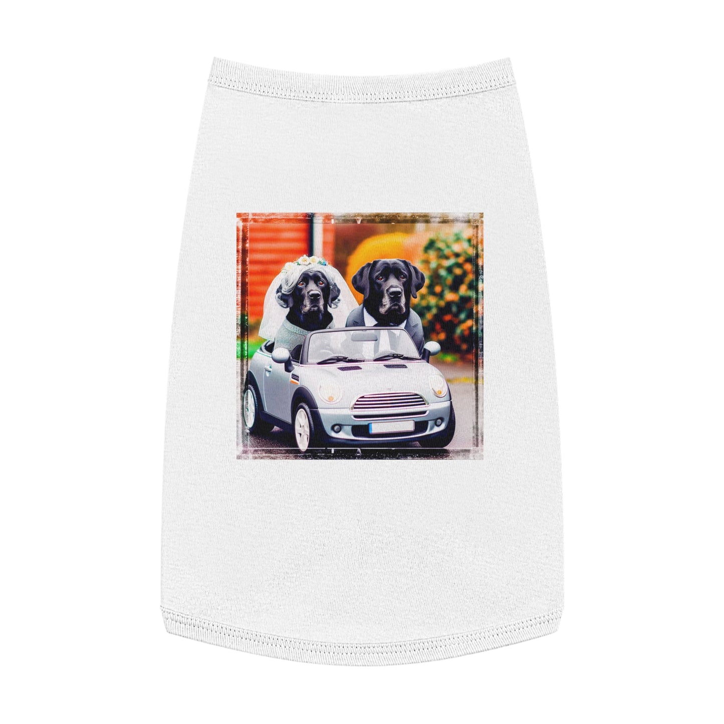 Wacky Pet Tank Top Labrador Retriever Pets Printify L White 