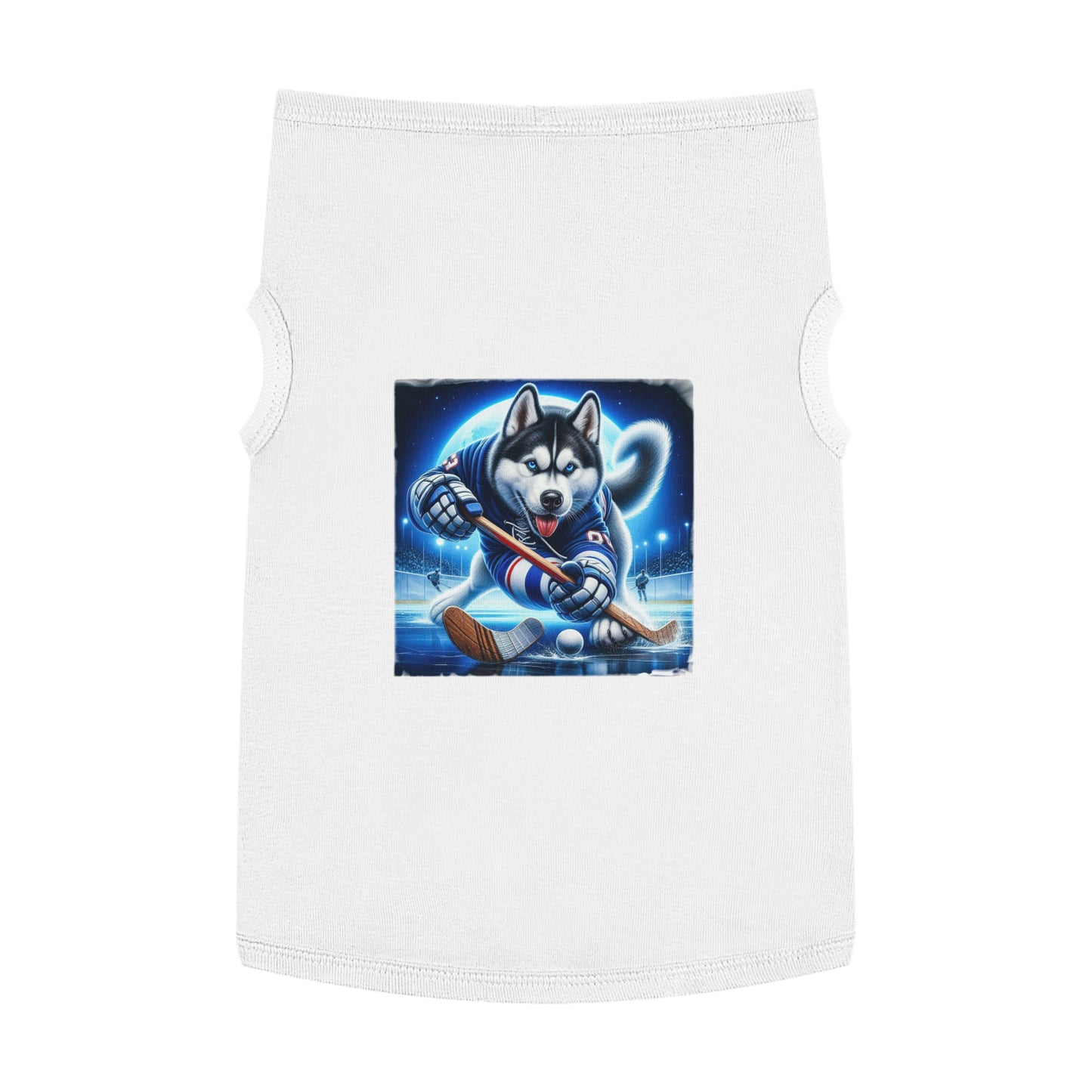 Pet Tank Top Husky Pets Printify XL White