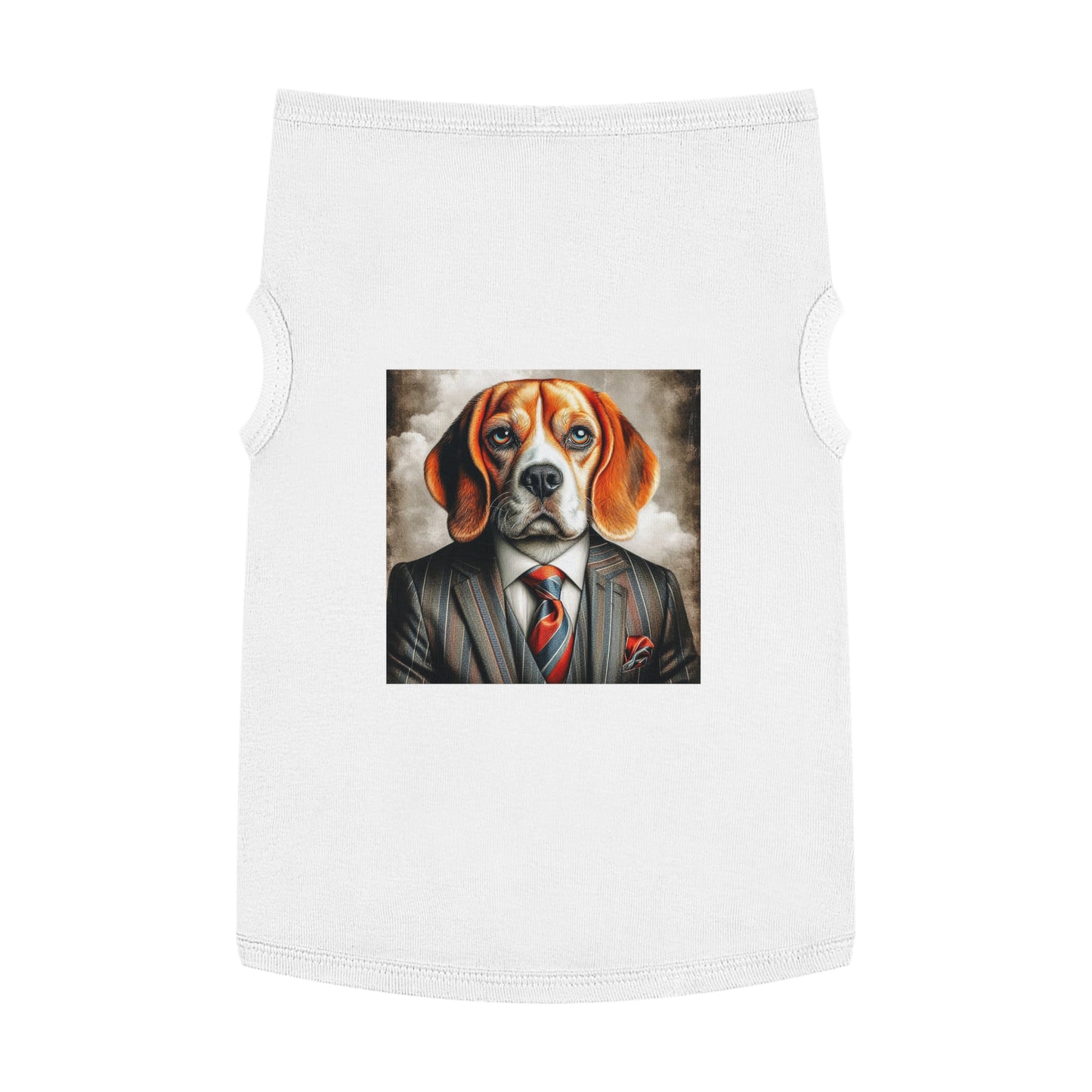 Pet Tank Top Beagle Dog In Suit Pets Printify   