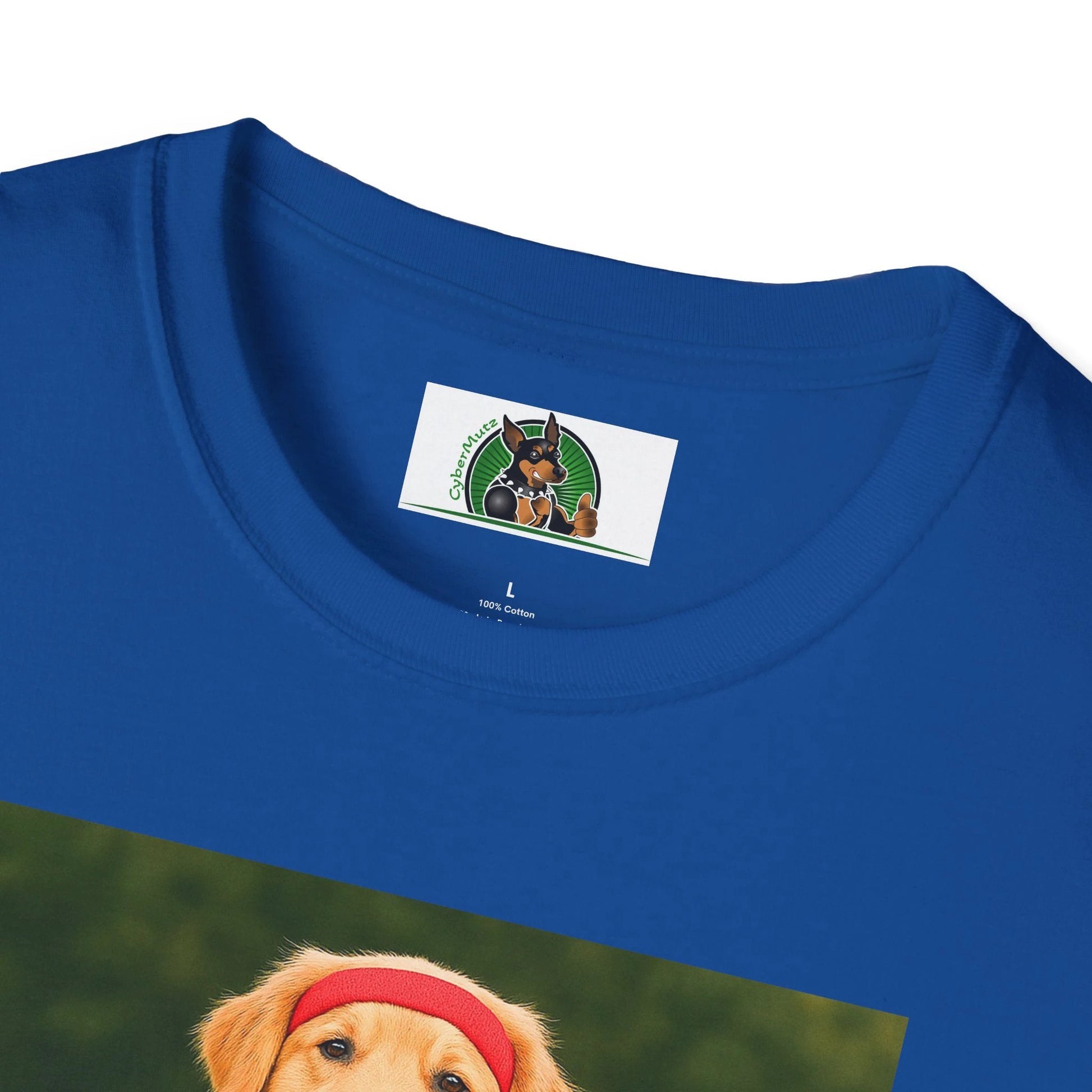 Golden Retriever Playing Basketball T-Shirt — Sports Dog Tee T-Shirt Printify