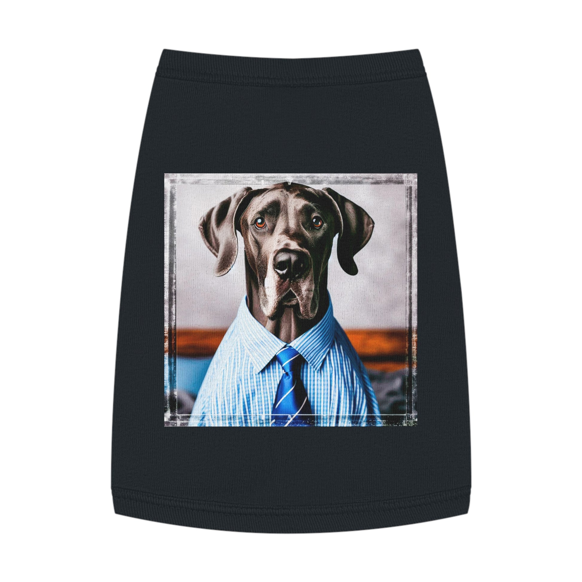 Pet Tank Top Great Dane Pets Printify M Black