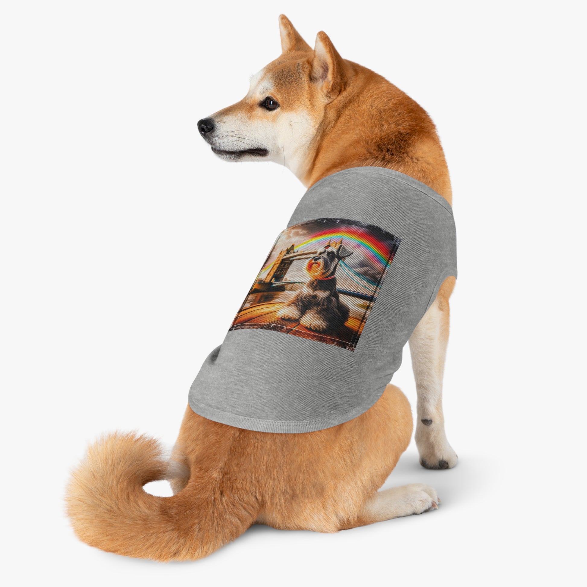 Miniature Schnauzer rainbow bridge shirt Pets Printify