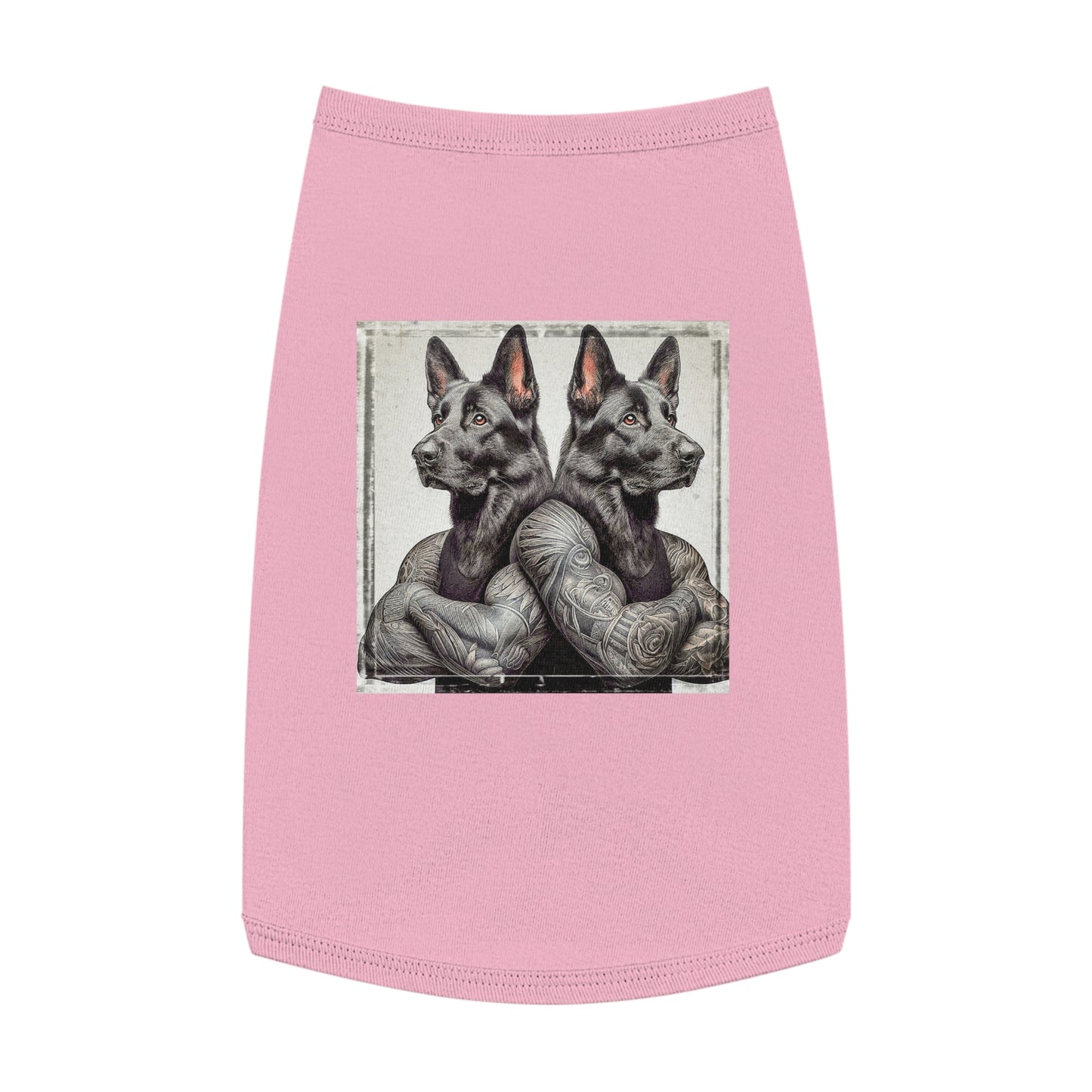 Pet Tank Top German Shepherd Pets Printify L Pink 