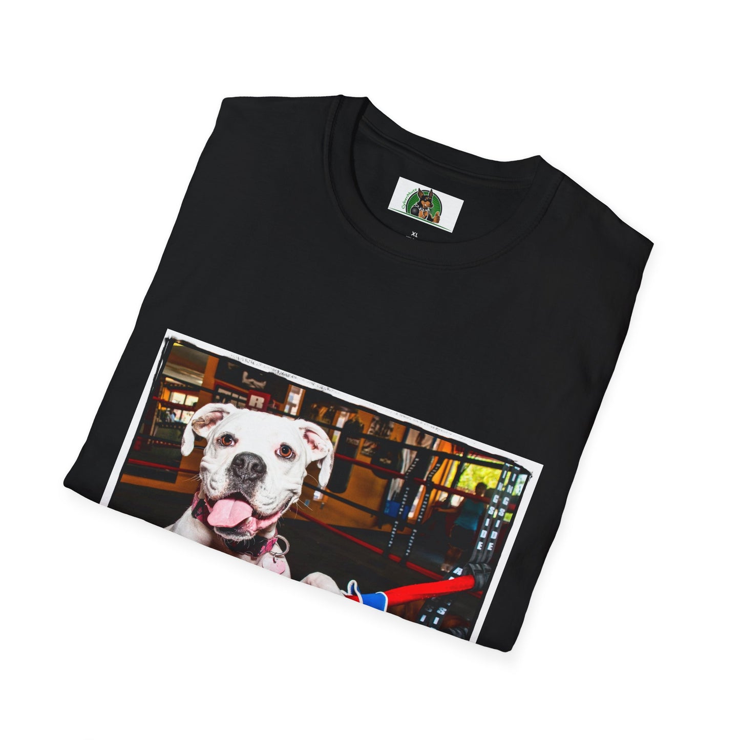 Boxer Dog In Boxing Ring Shirt T-Shirt Printify   