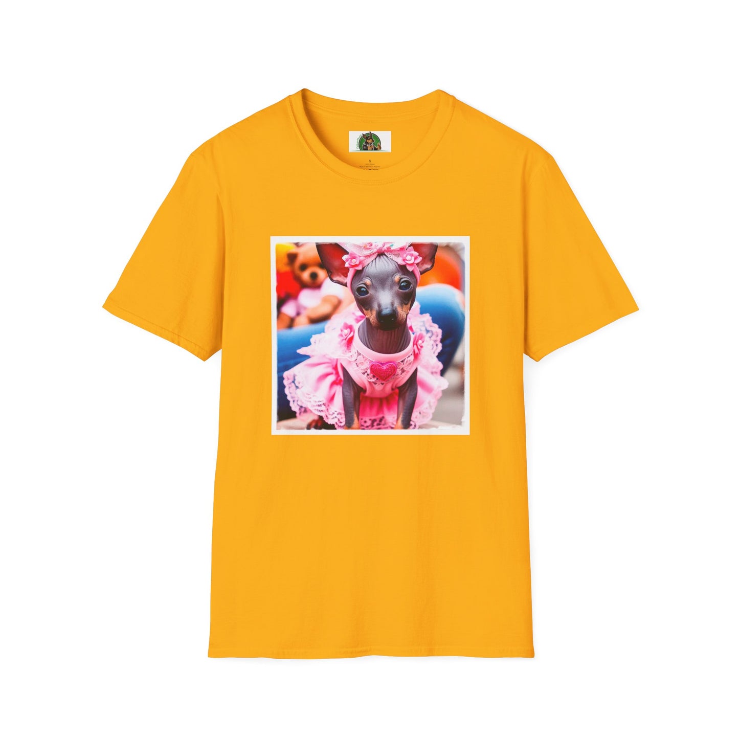 Mexican Hairless Dog T-Shirt Printify S Gold 