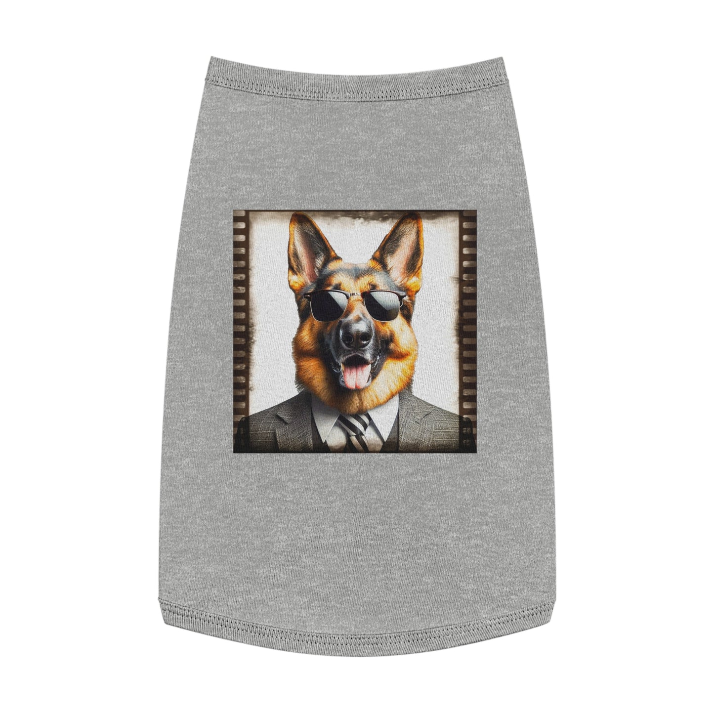 Pet Tank Top German Shepherd Pets Printify L Heather 