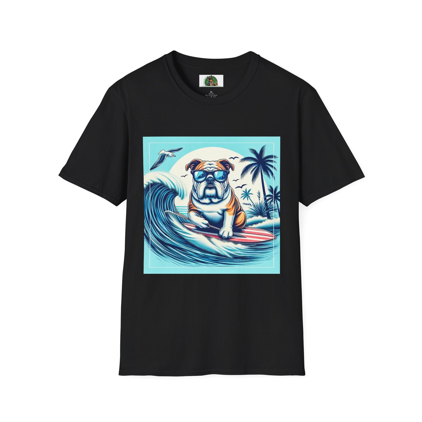 Bulldog T-Shirt Printify XS Black