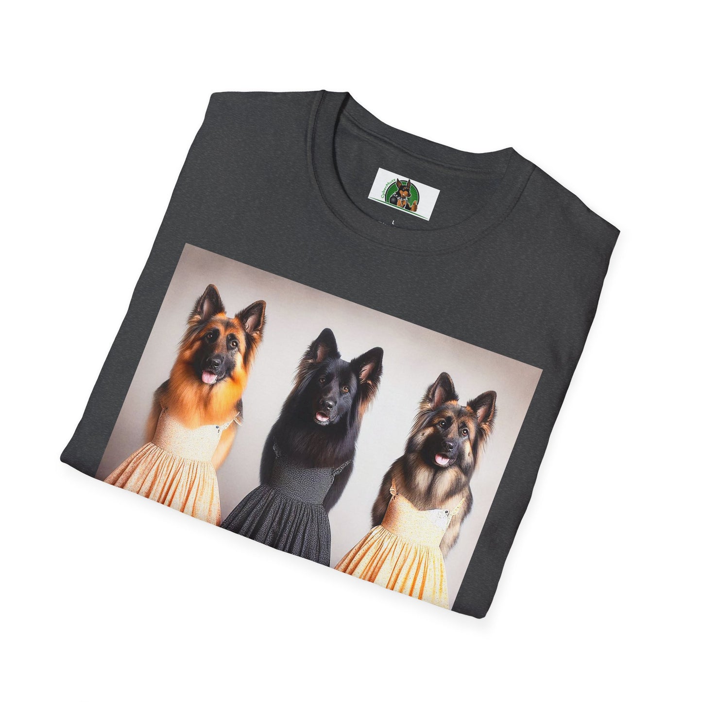 German Shepherd pretty ballerinas shirt T-Shirt Printify