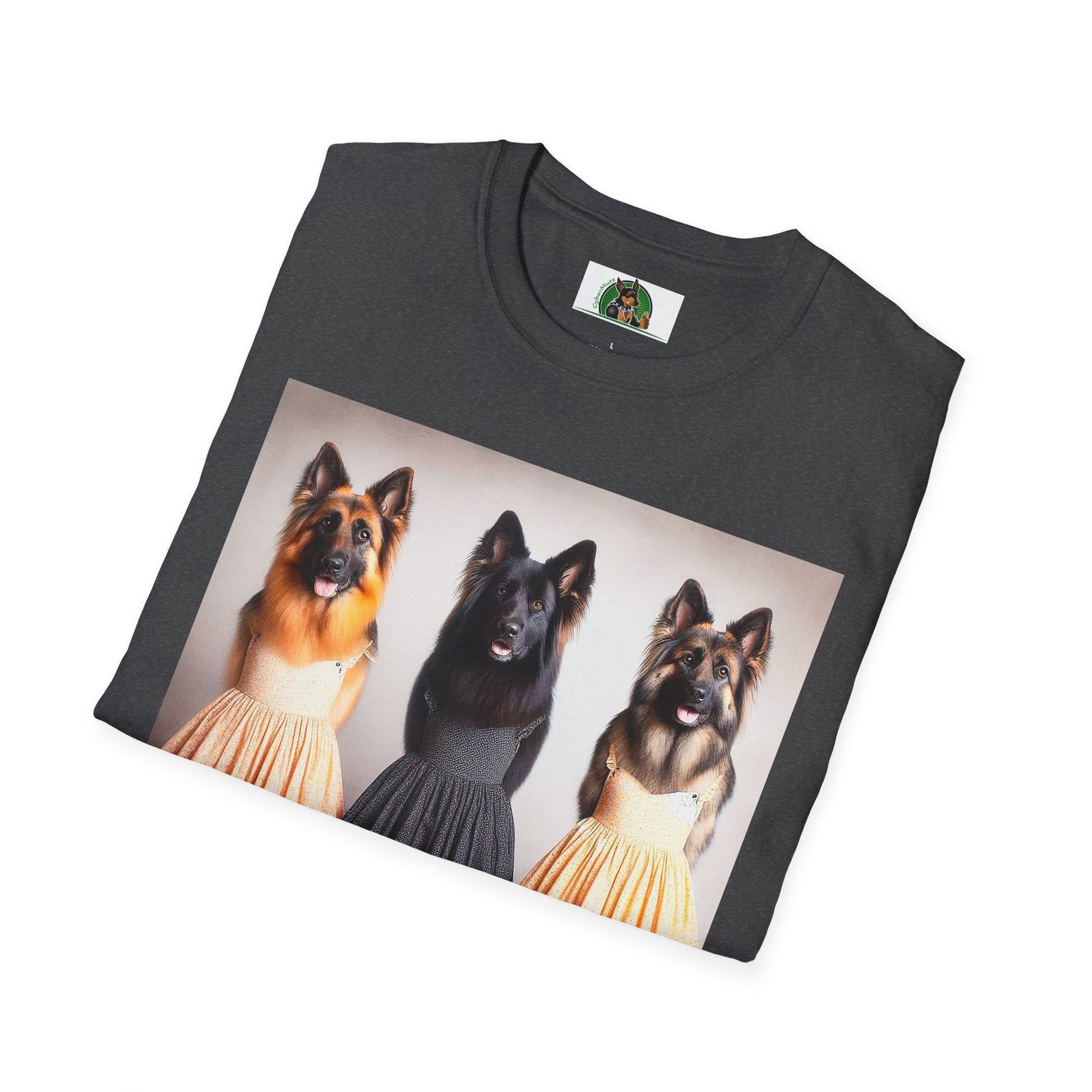 German Shepherd pretty ballerinas shirt T-Shirt Printify