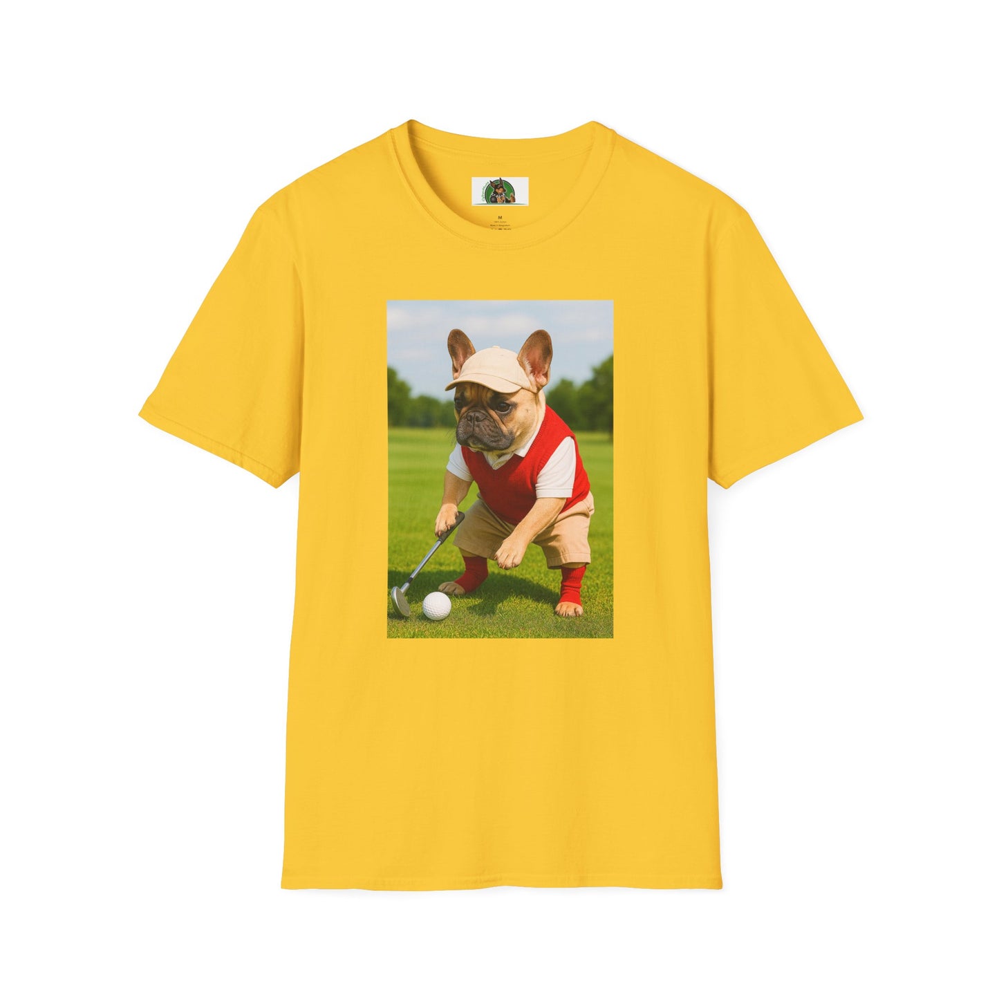 Sports Golf French Bulldog T-Shirt T-Shirt Printify Daisy S