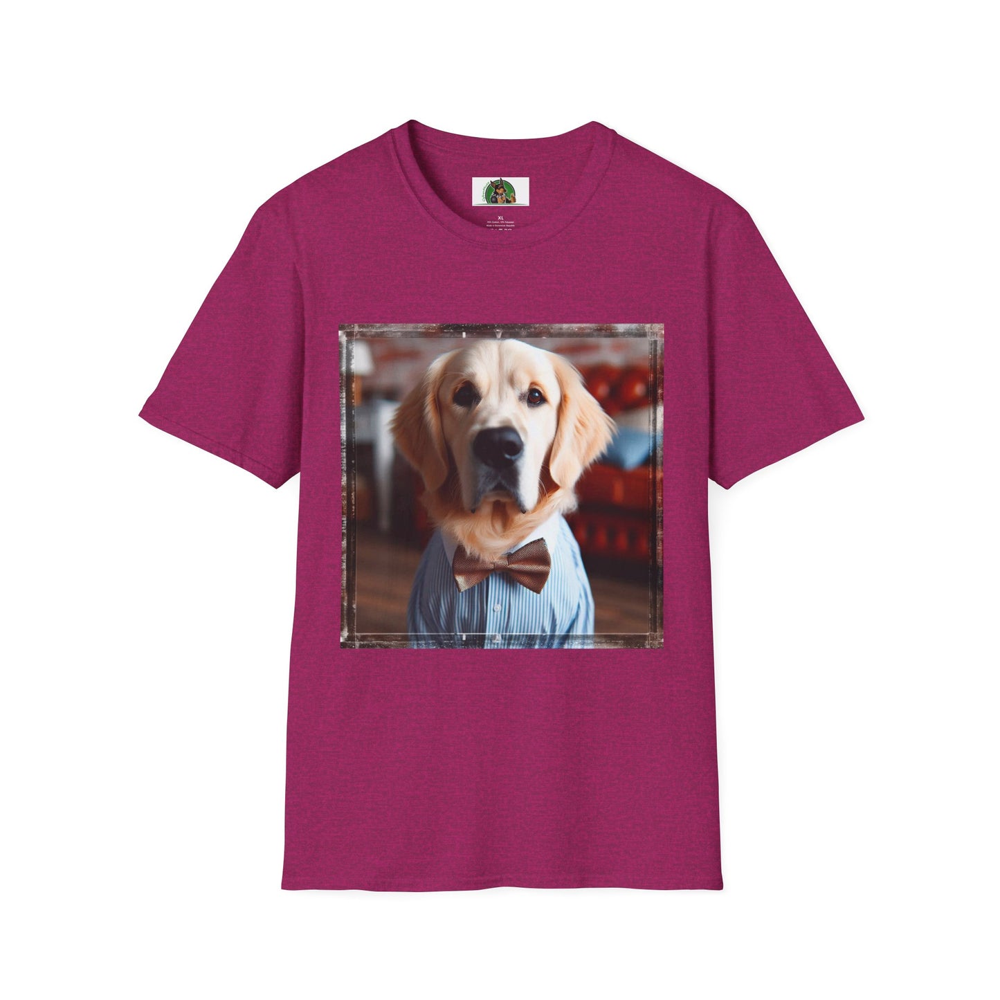 Golden Retriever working dog shirt T-Shirt Printify S Antique Heliconia