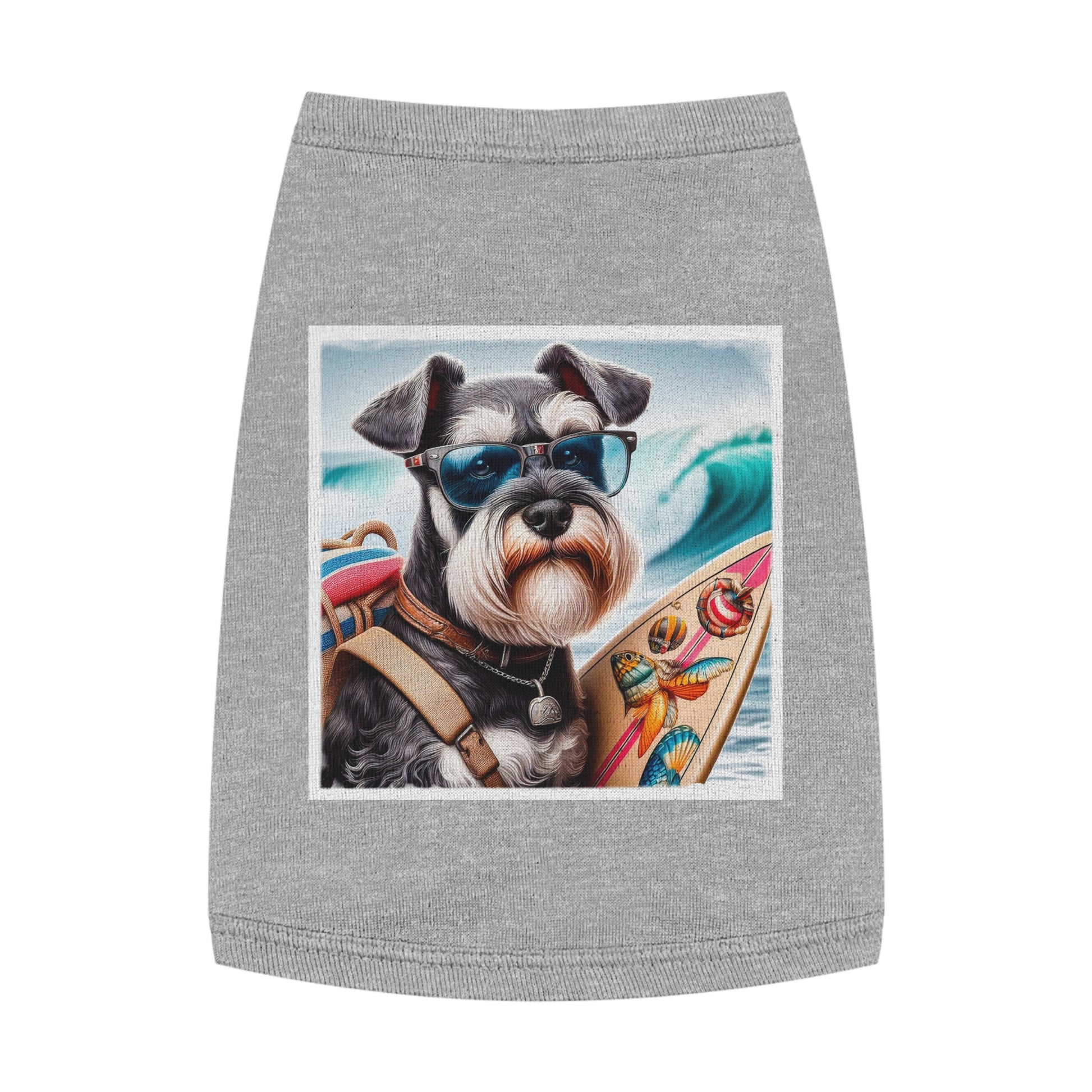 Pet Tank Top Miniature Schnauzer Pets Printify M Heather 