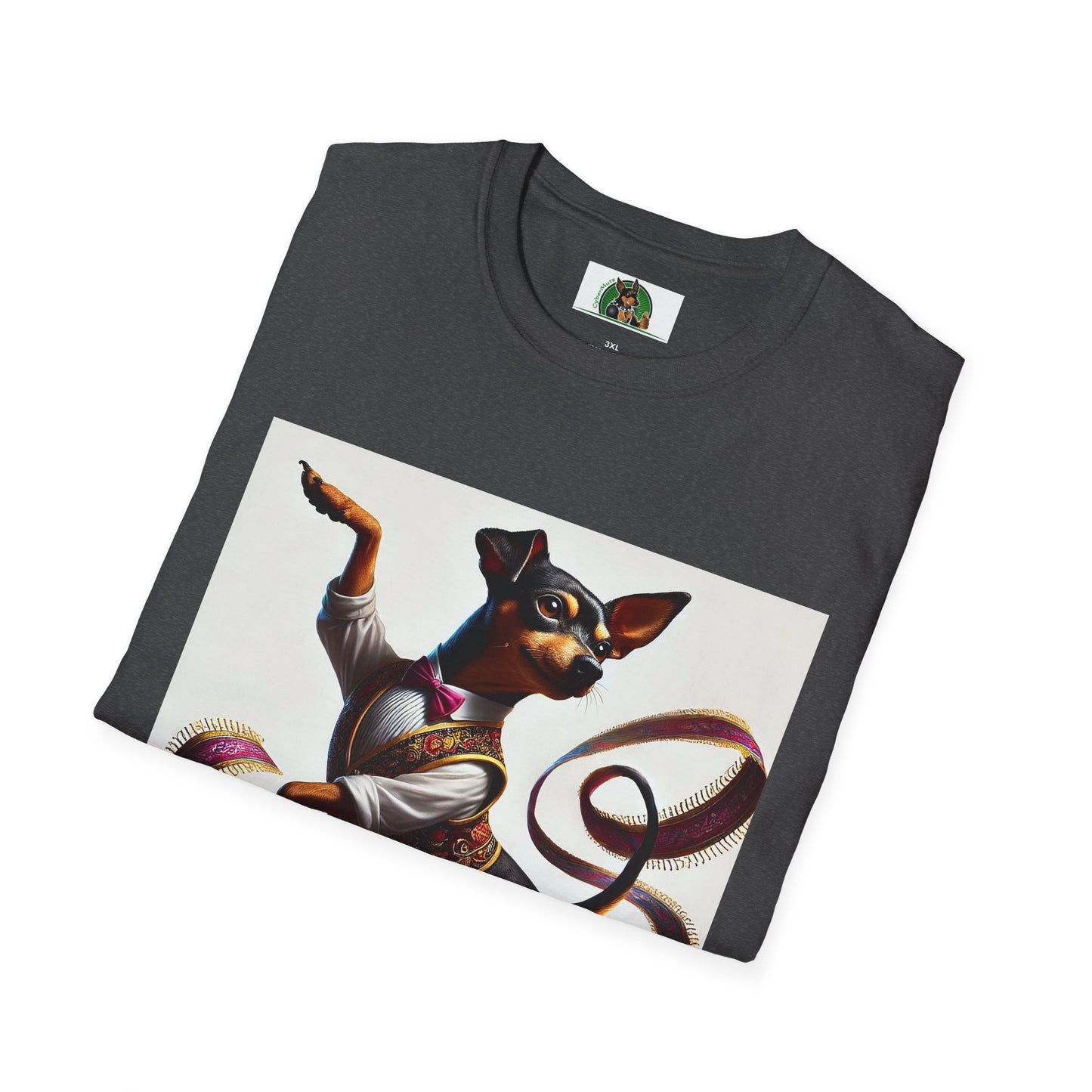 Dancing Min Pin T-Shirt T-Shirt Printify