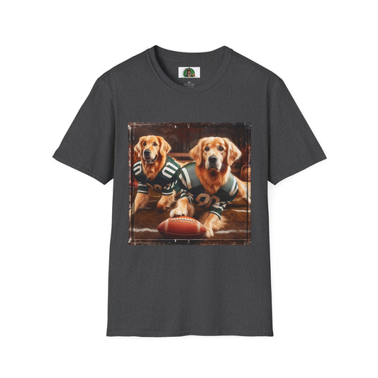 Golden Retriever sports fun shirt T-Shirt Printify XS Dark Heather