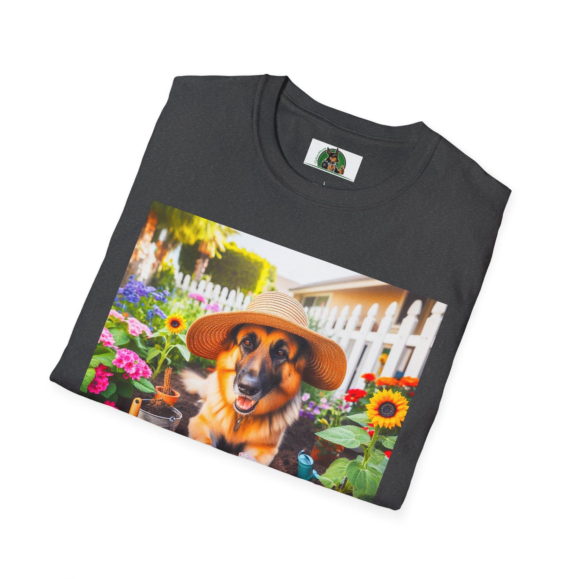 German Shepherd Gardner shirt T-Shirt Printify