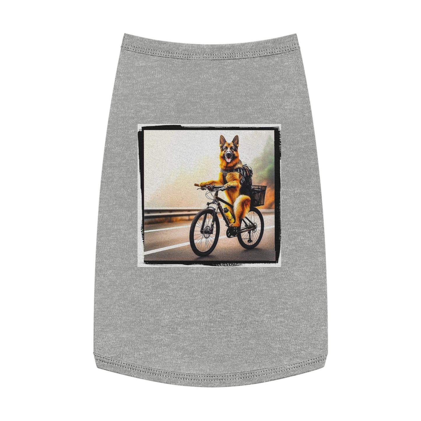 Pet Tank Top German Shepherd Pets Printify L Heather 