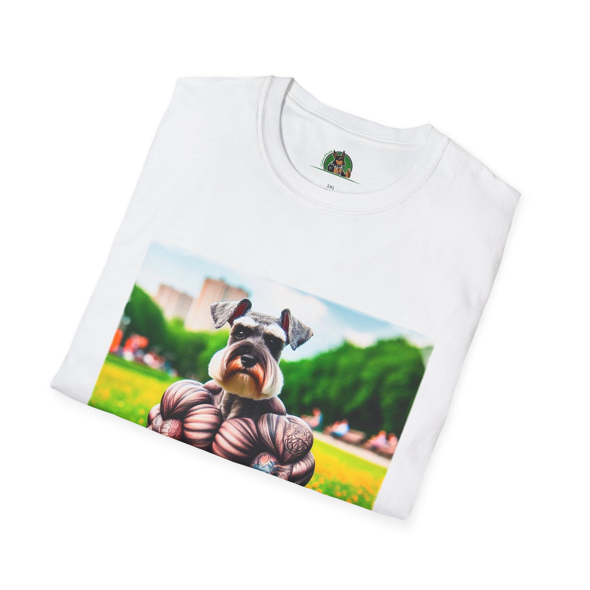 Schnauzer T-Shirt with Miniature Schnauzer Design T-Shirt Printify   