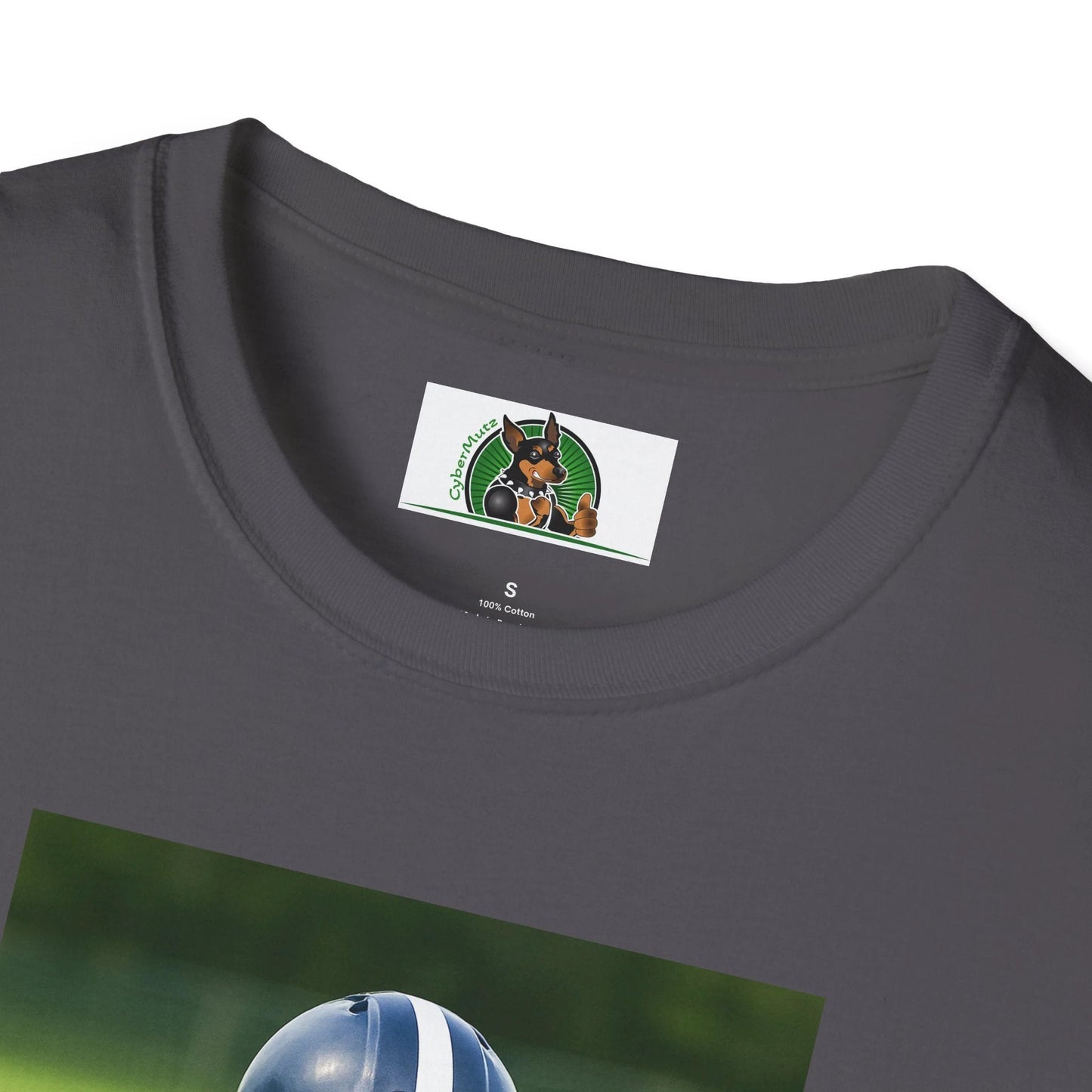 Jack Russell Football T-Shirt — Sports Dog Tee T-Shirt Printify