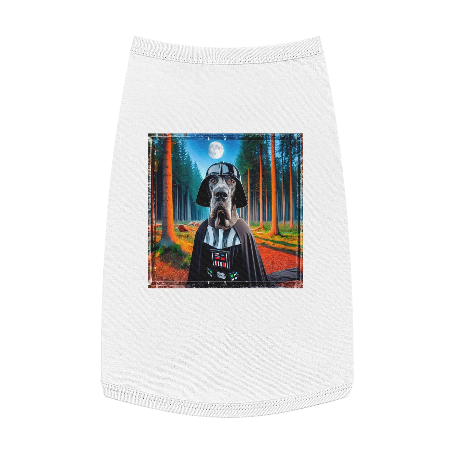 Pet Tank Top Great Dane Pets Printify L White 