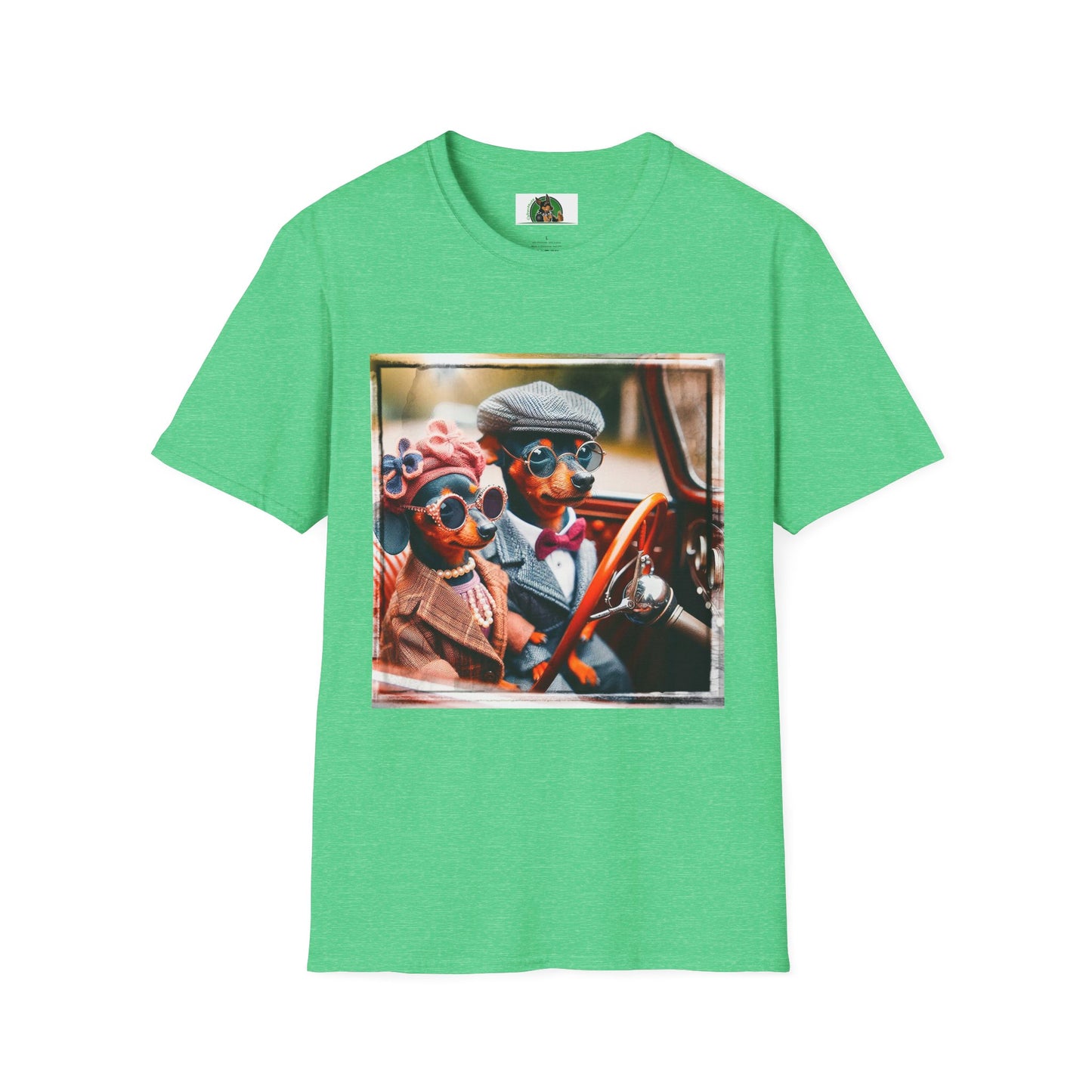 Wacky Min Pin T-Shirt T-Shirt Printify S Heather Irish Green 