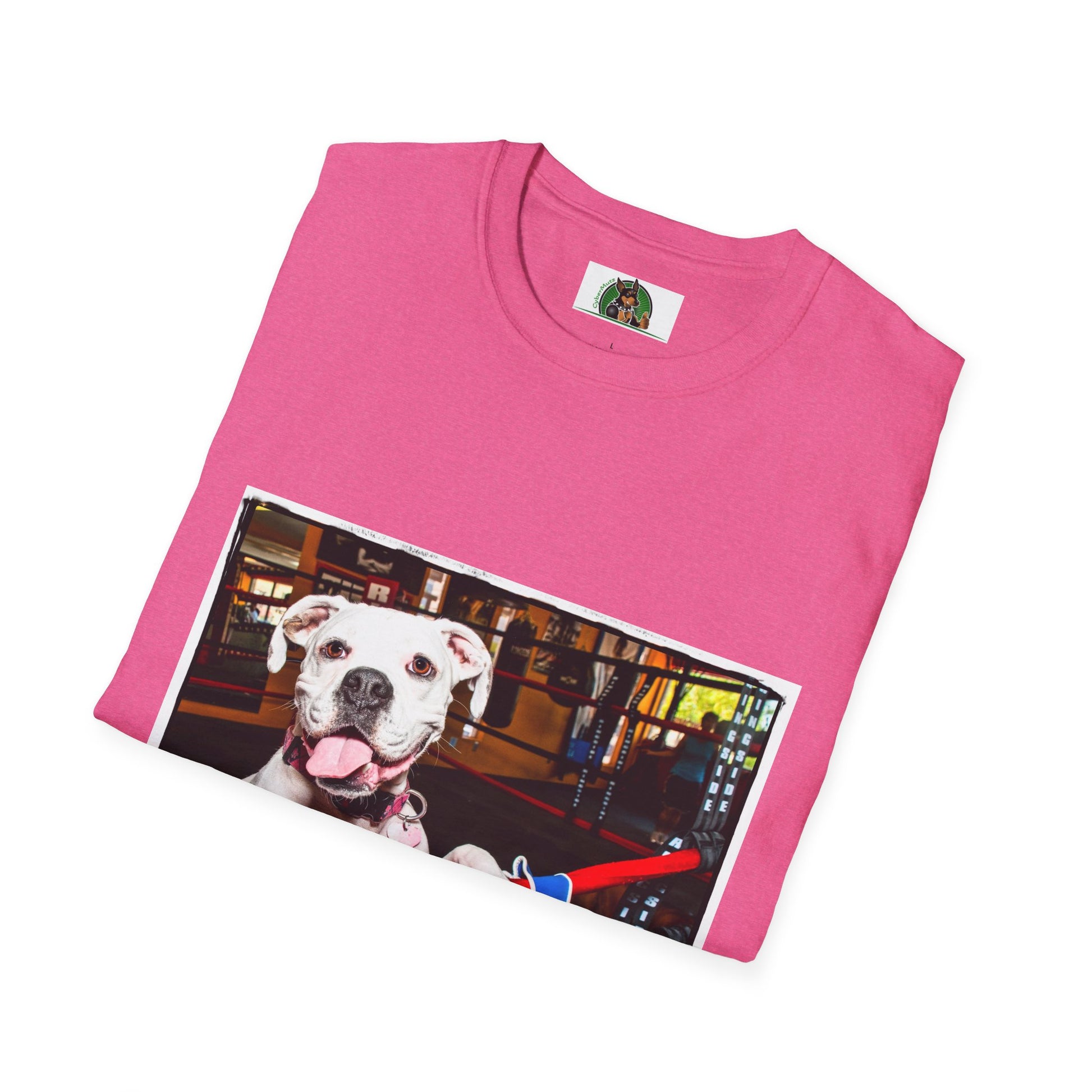 Boxer Dog In Boxing Ring Shirt T-Shirt Printify   