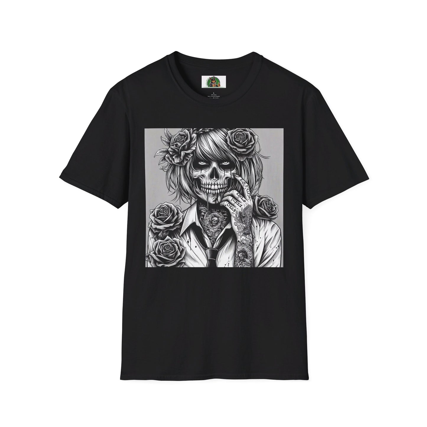 Zombie Girl T-Shirt Printify S Black 