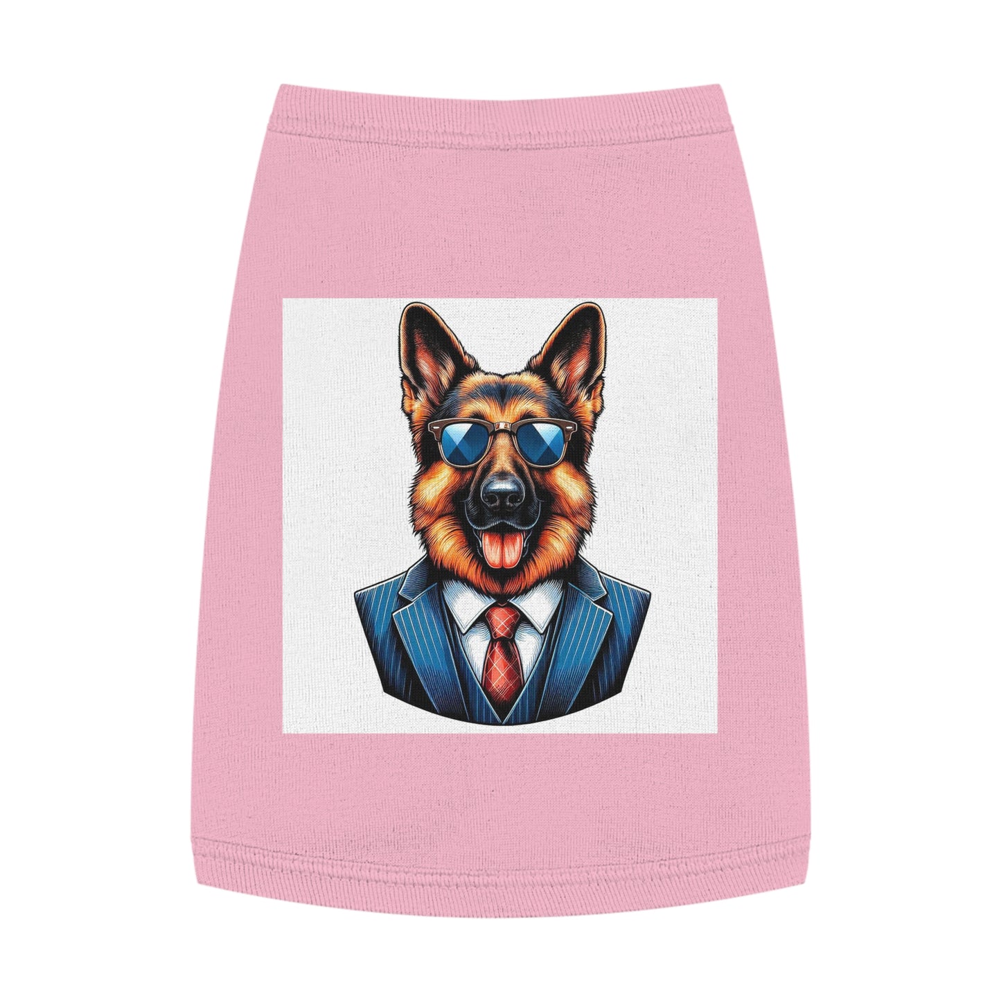 Pet Tank Top German Shepherd Pets Printify M Pink 