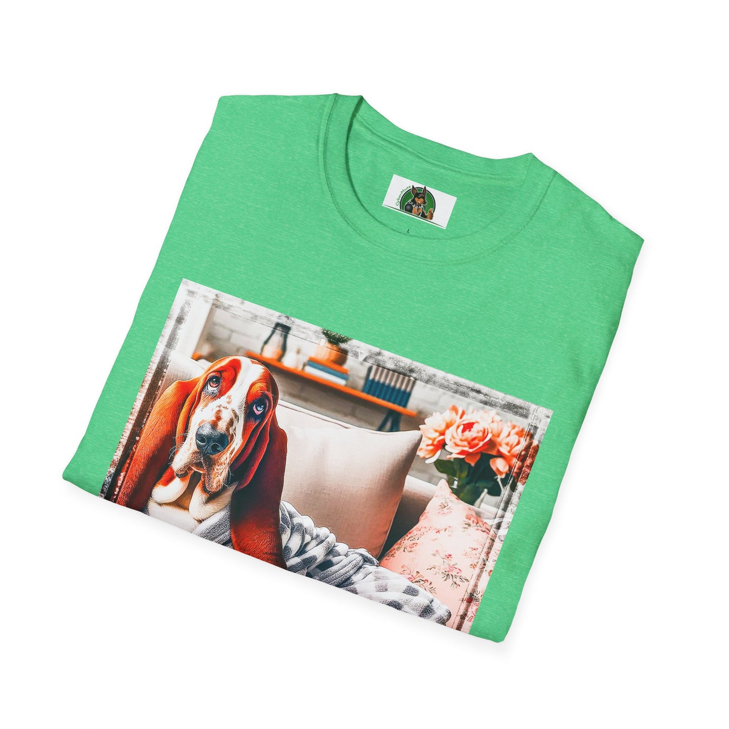 Basset Hound In PJ's Reading