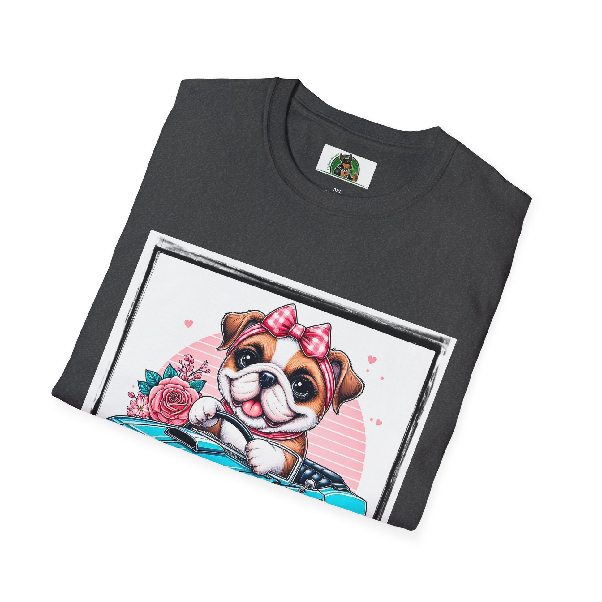 Wacky Bulldog T-Shirt Printify