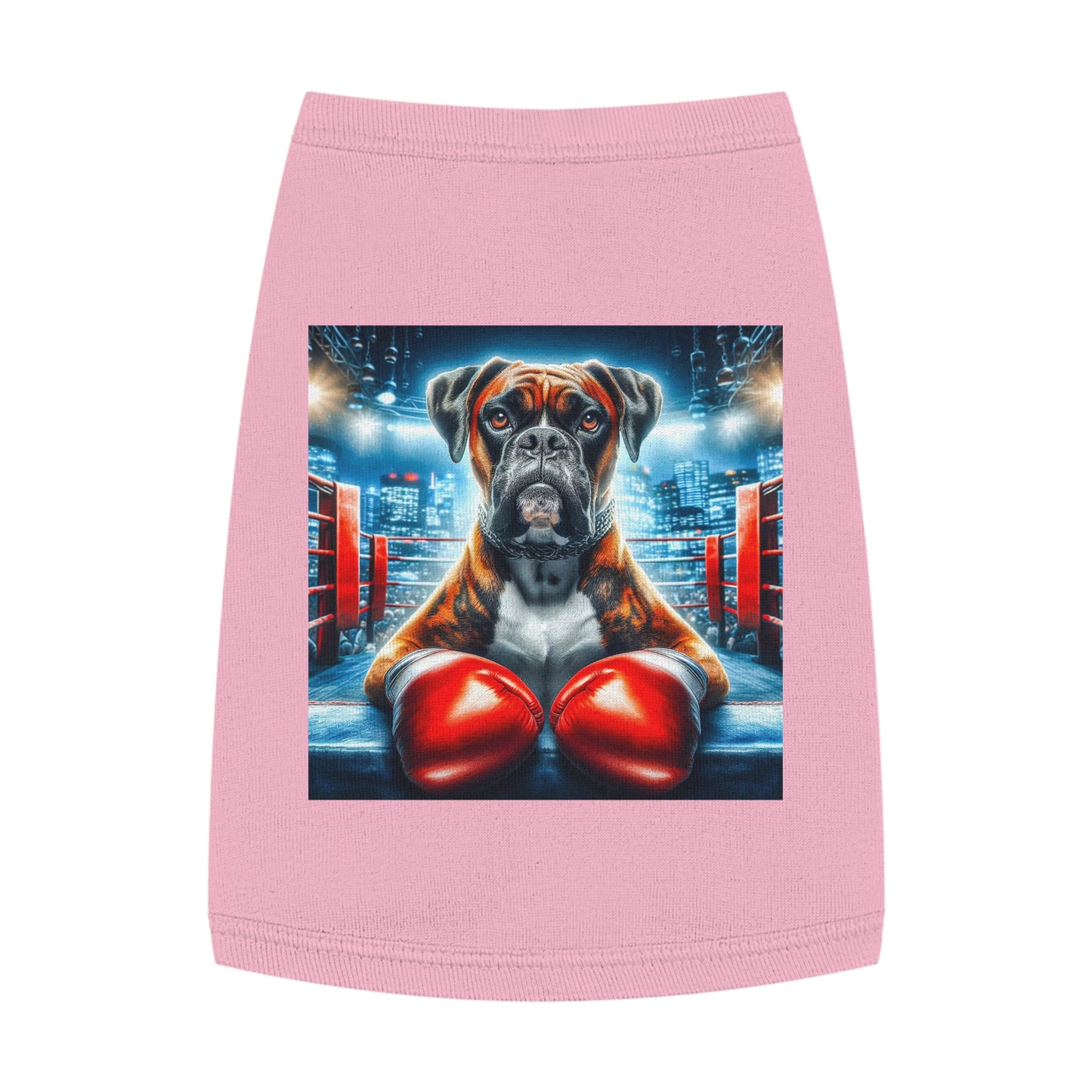 Pet Tank Top Boxer Dog Ready To Box Pets Printify M Pink 