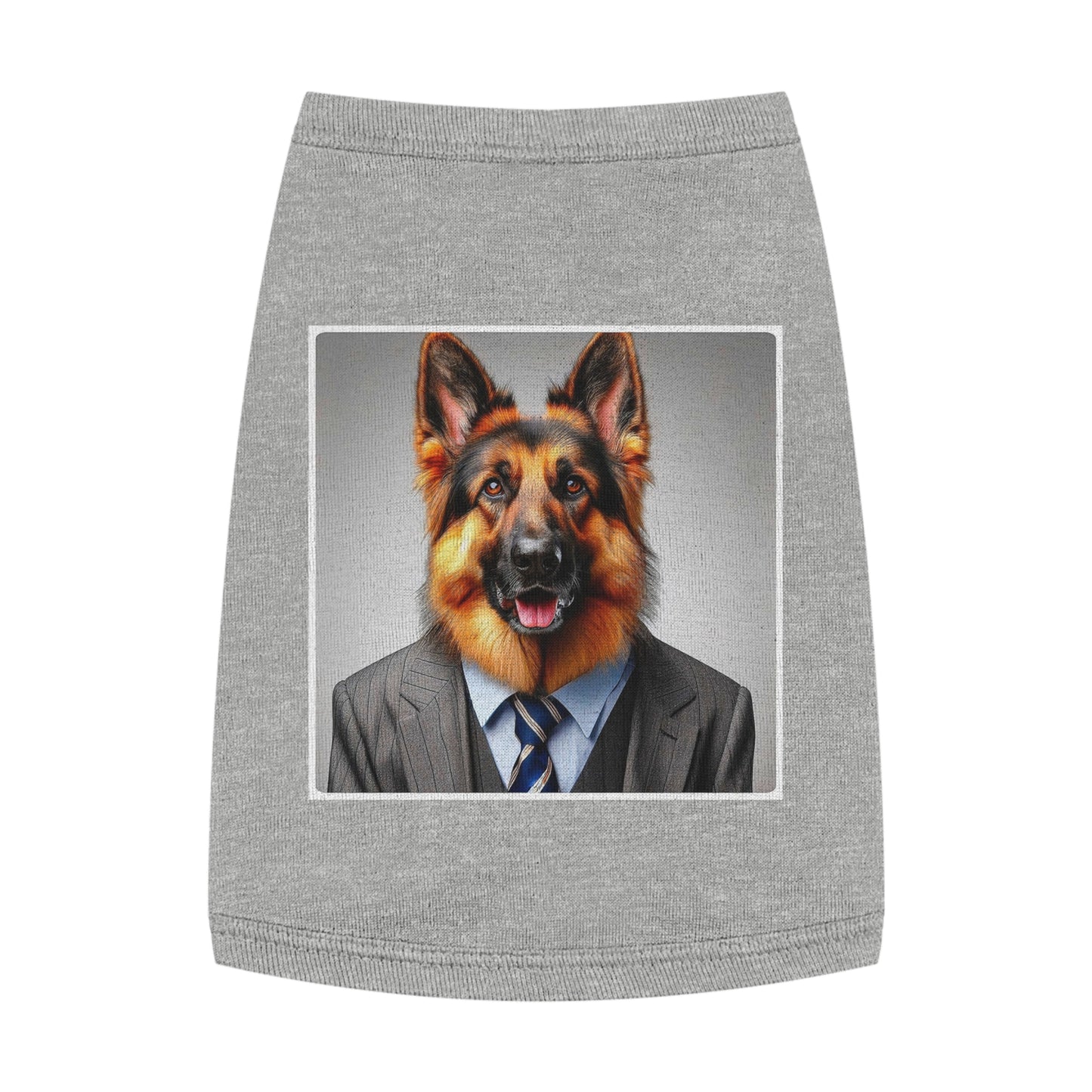 Pet Tank Top German Shepherd Pets Printify M Heather