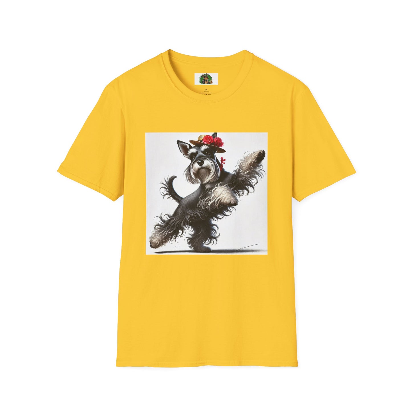 Dancing Miniature Schnauzer T-Shirt T-Shirt Printify S Daisy