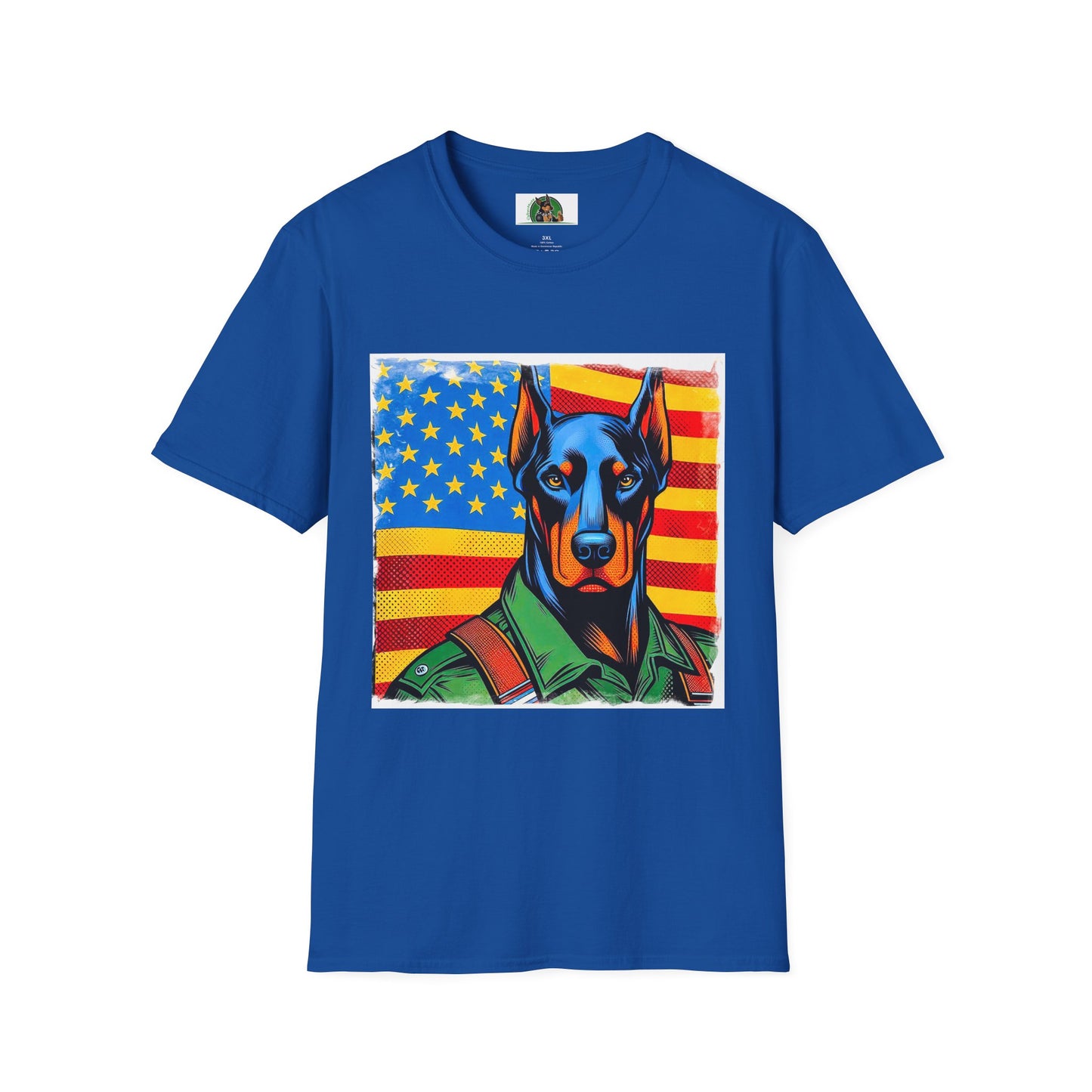 Doberman Air Force hero t shirt T-Shirt Printify XS Royal