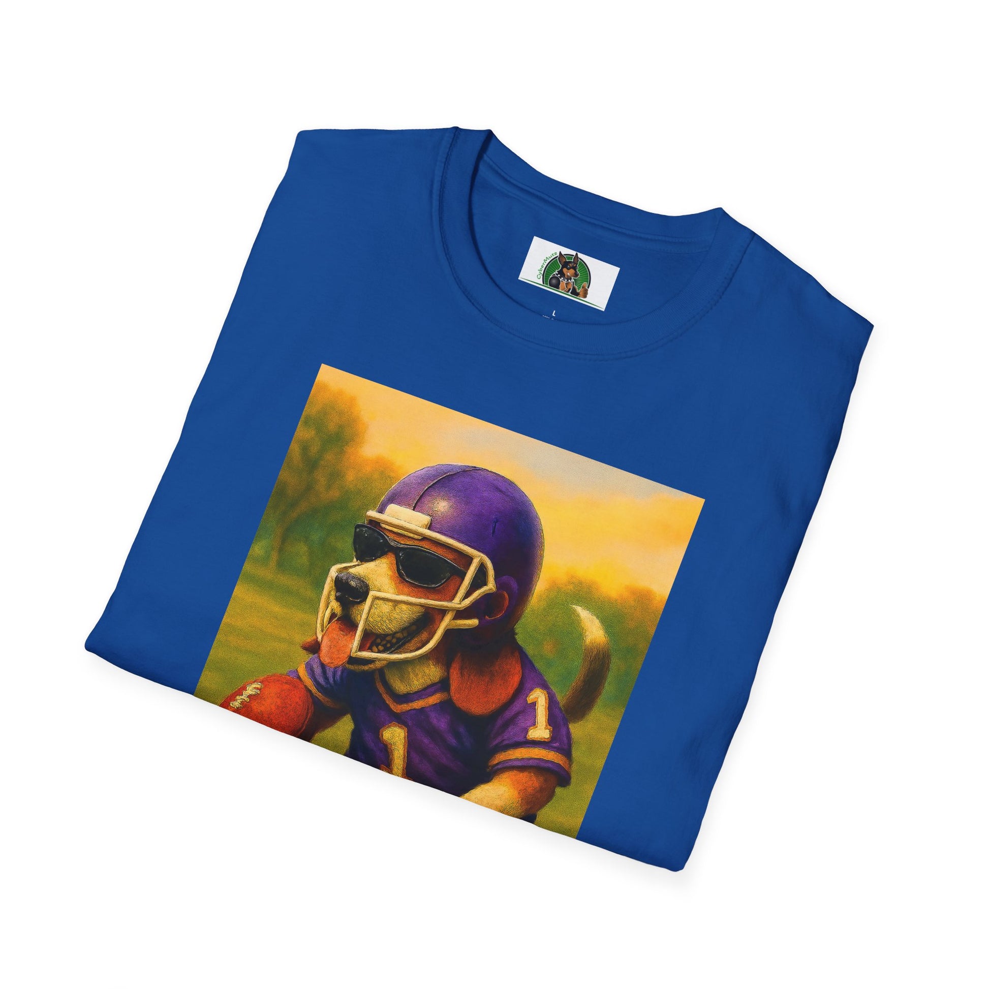 Sports Beagle Football T-Shirt T-Shirt Printify
