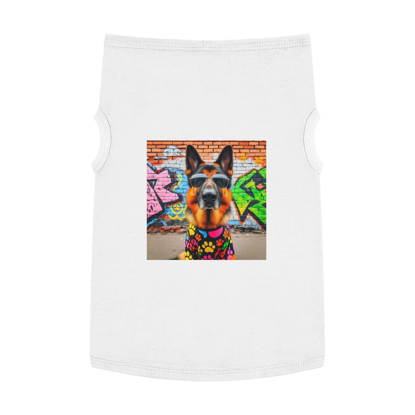 Pet Tank Top German Shepherd Pets Printify XL White 