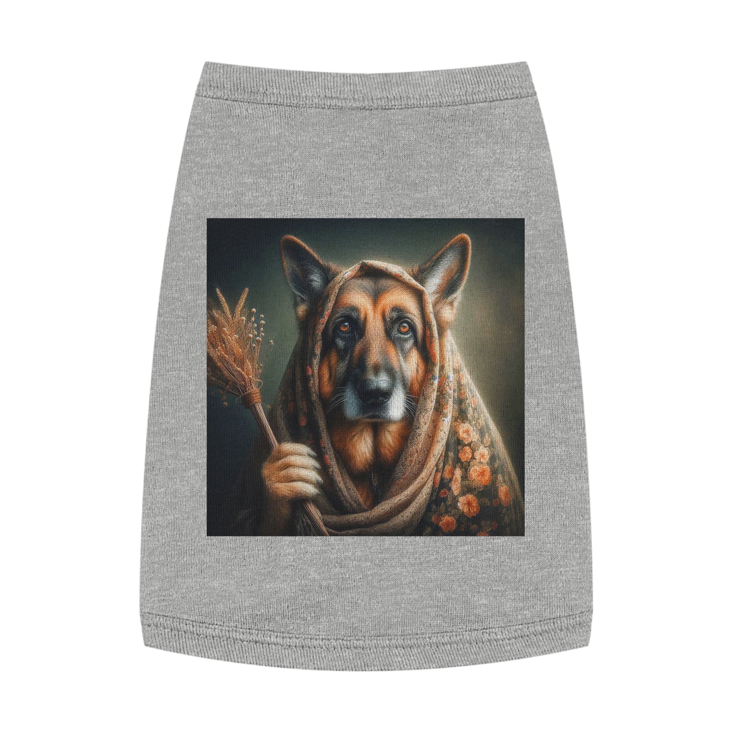 Pet Tank Top German Shepherd Pets Printify M Heather 