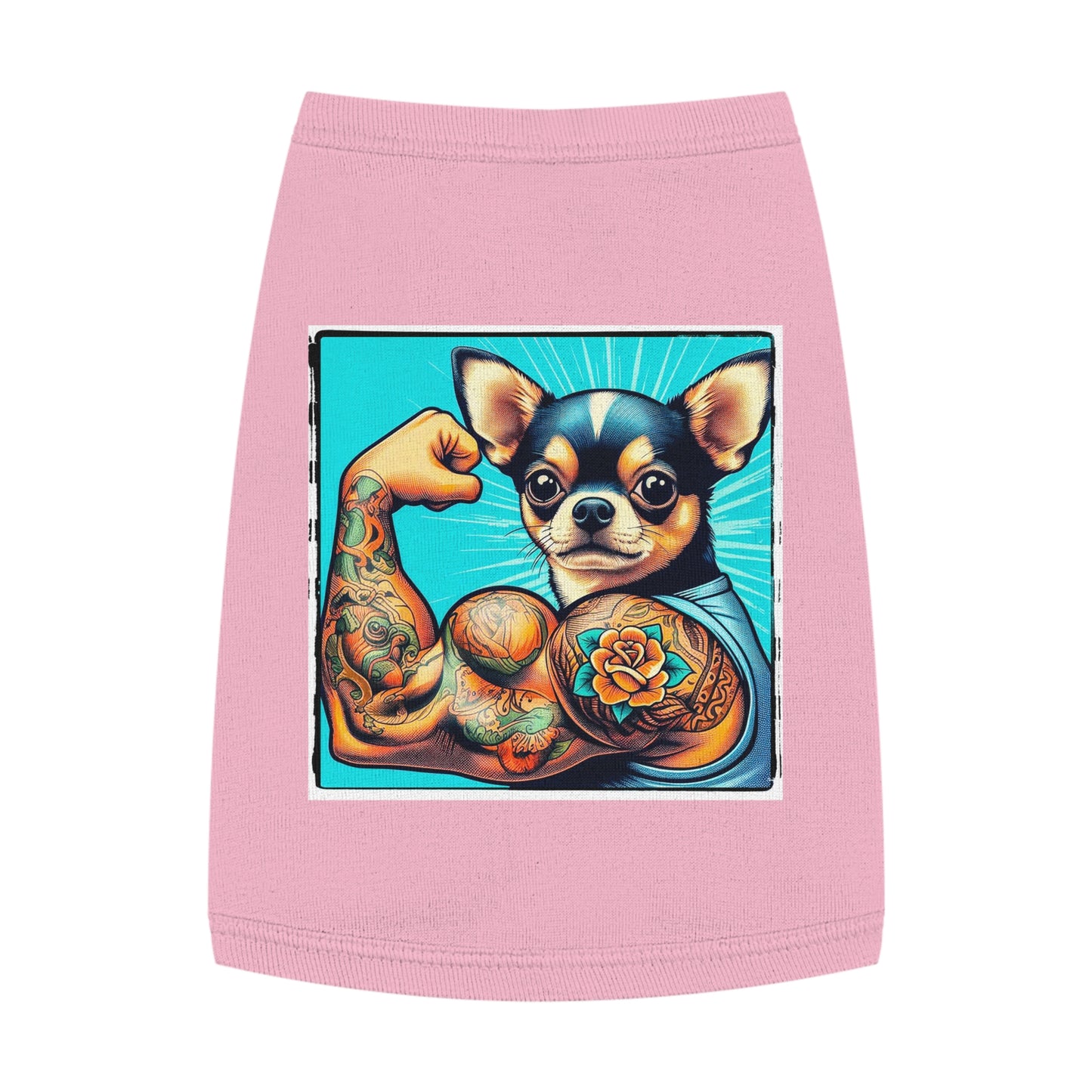 Pet Tank Top Chihuahua Pets Printify M Pink