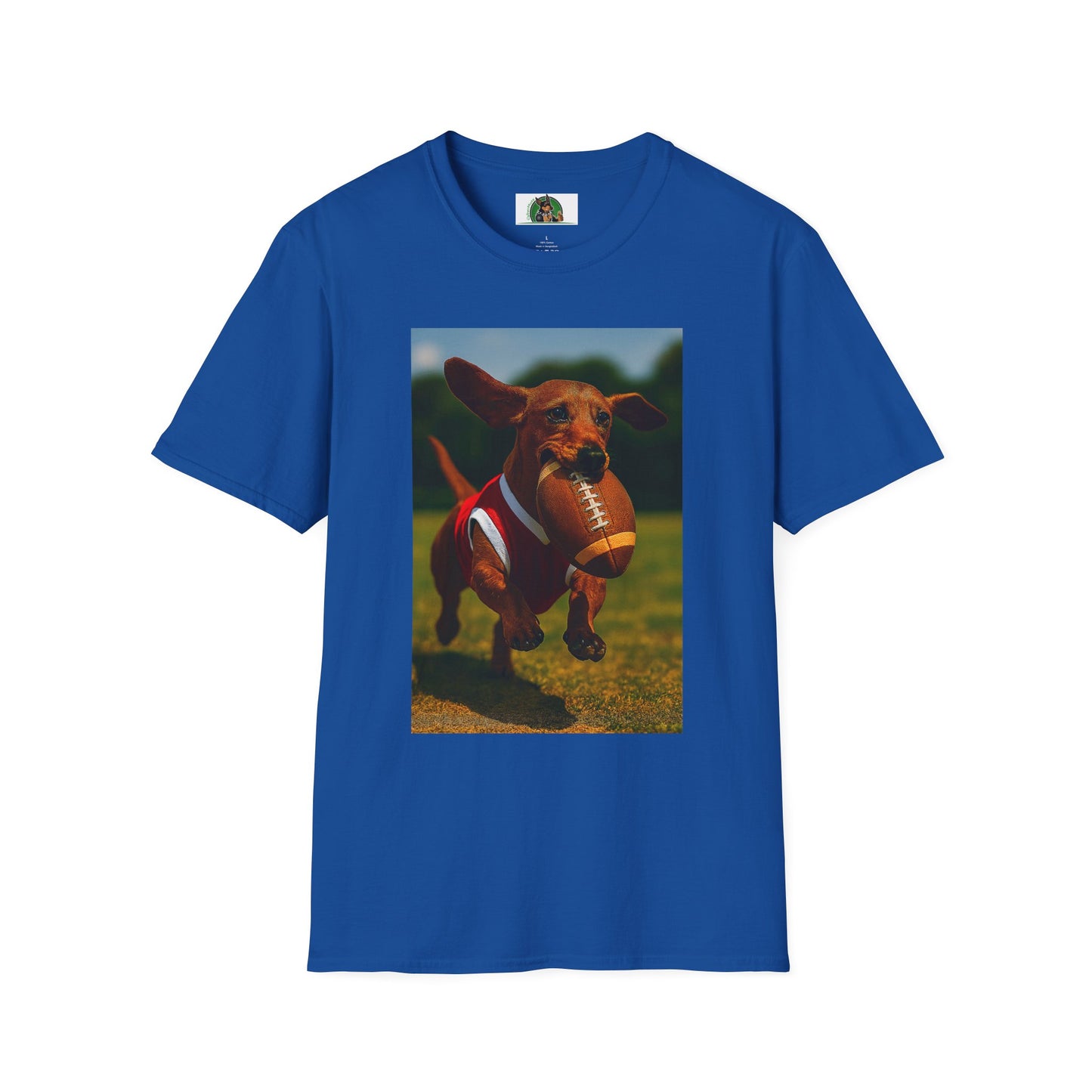 Sports Dachshund Soccer T-Shirt T-Shirt Printify Royal XS