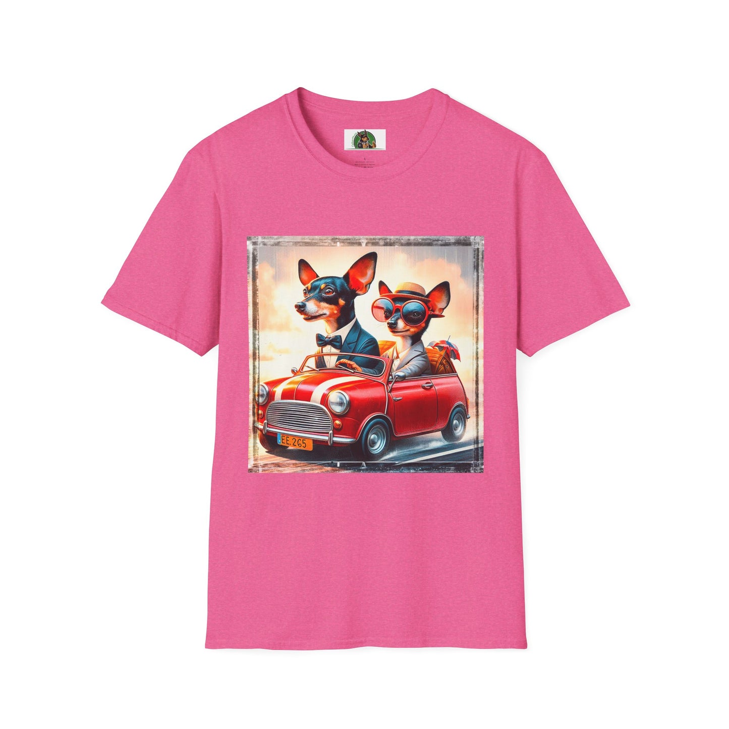 Wacky Rat Terrier T-Shirt T-Shirt Printify S Heather Heliconia 