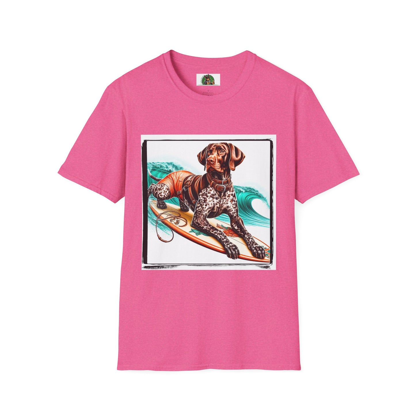 German Shorthaired Pointer T-Shirt Printify S Heather Heliconia 