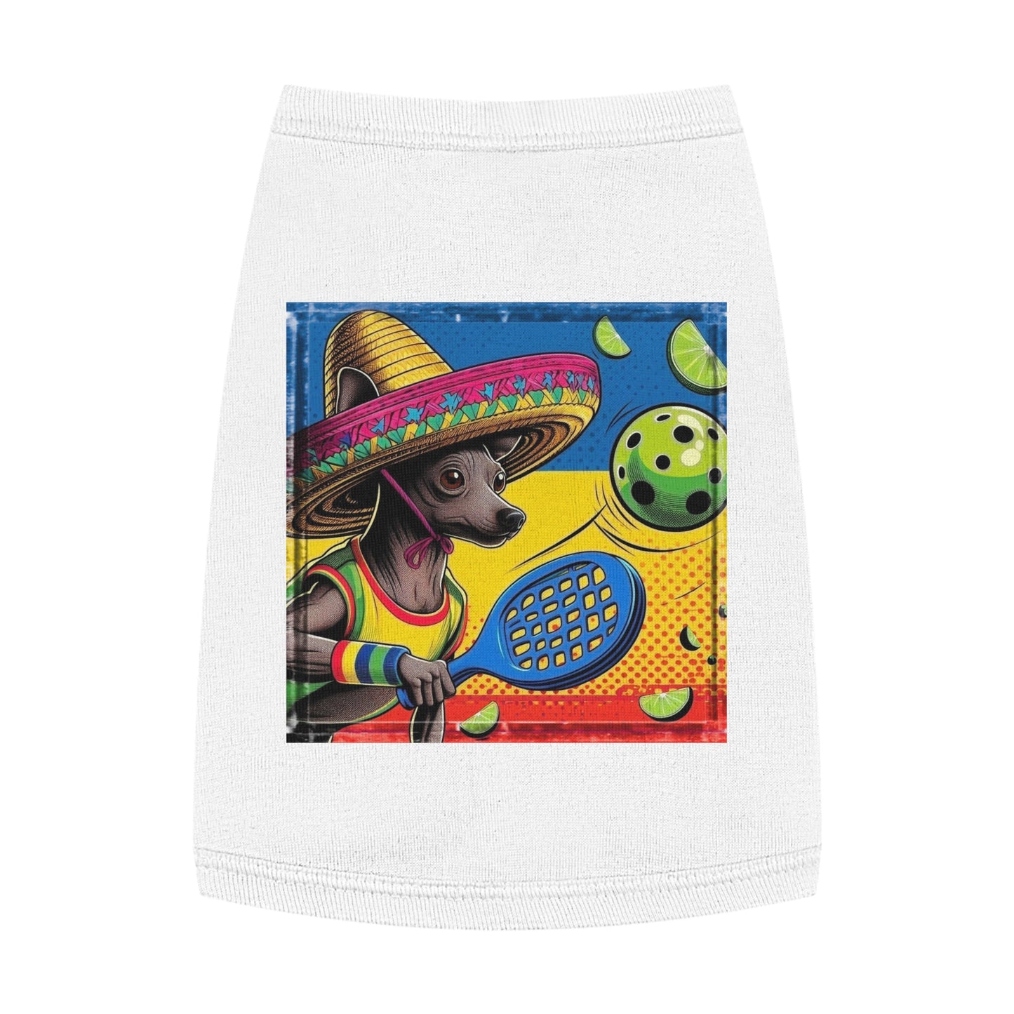 Wacky Pet Tank Top Mexican Hairless Pets Printify M White