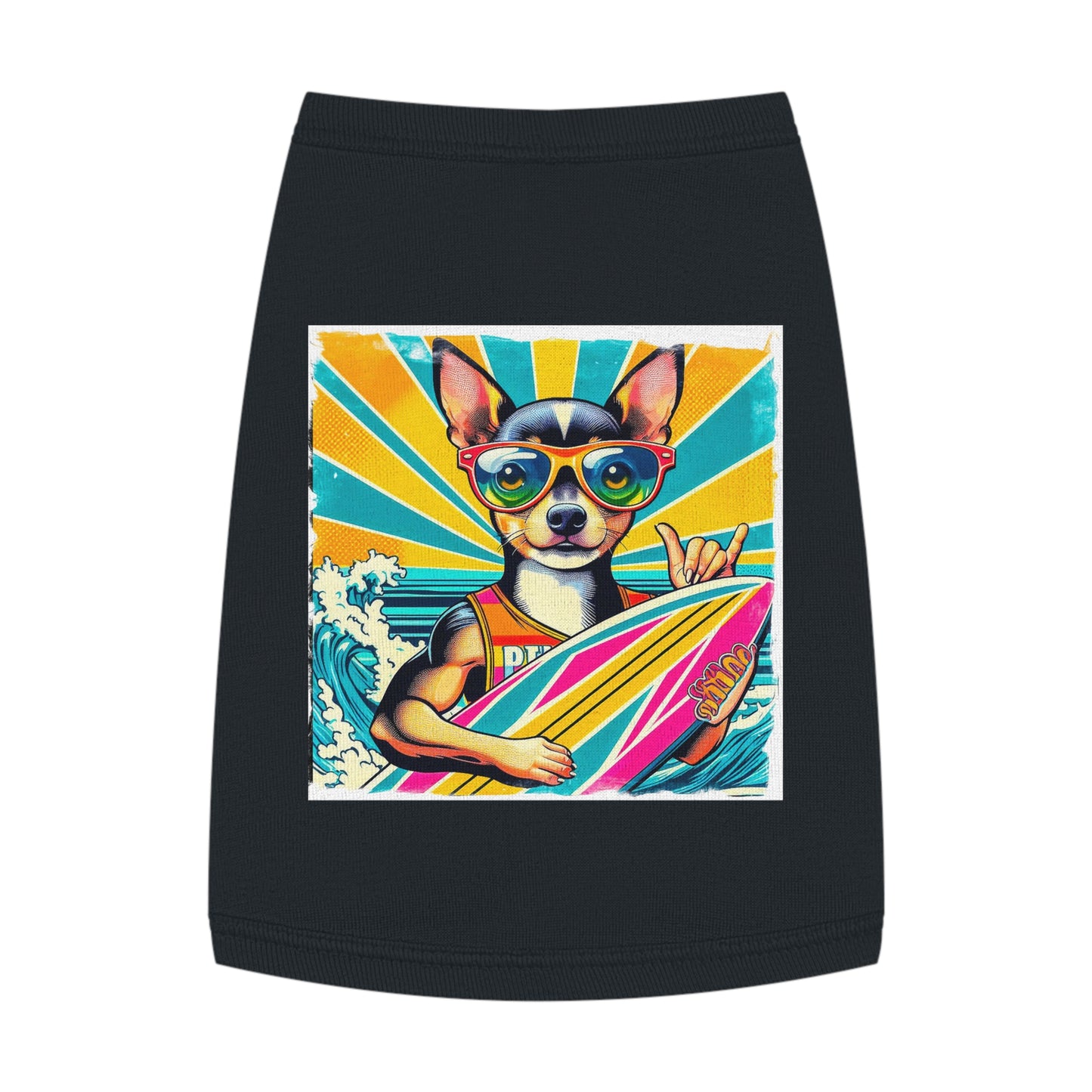 Pet Tank Top Chihuahua Pets Printify M Black